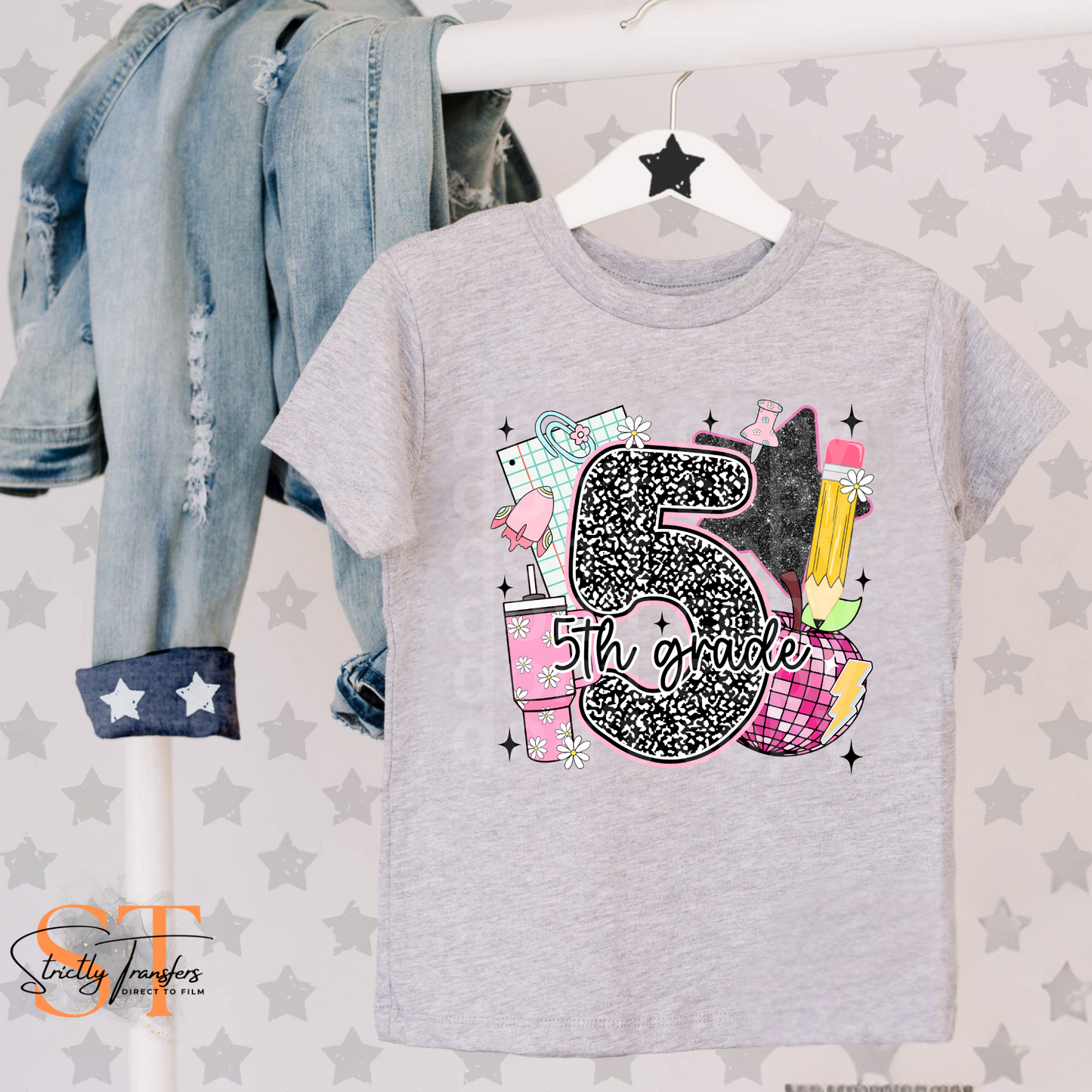 Preppy Collage Grade Levels Direct to Film Transfers