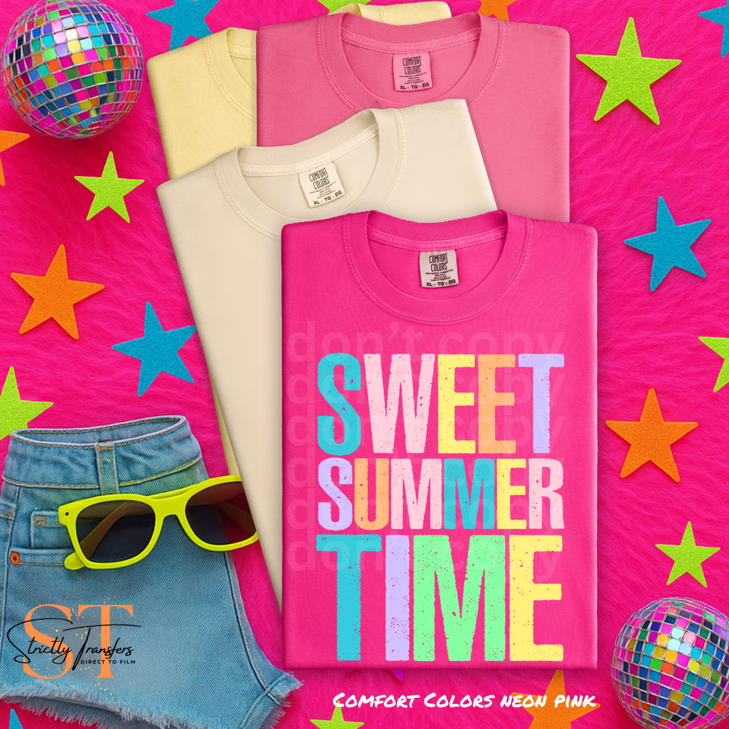 Sweet Summer Time Summer Sayings Direct to Film Transfers
