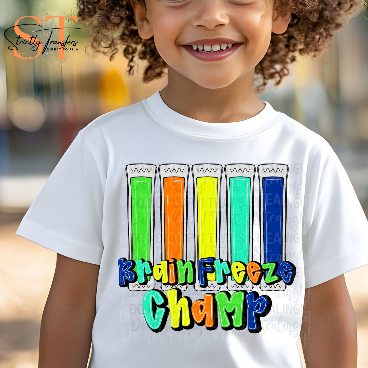 Brain Freeze Champ Direct to Film Transfers