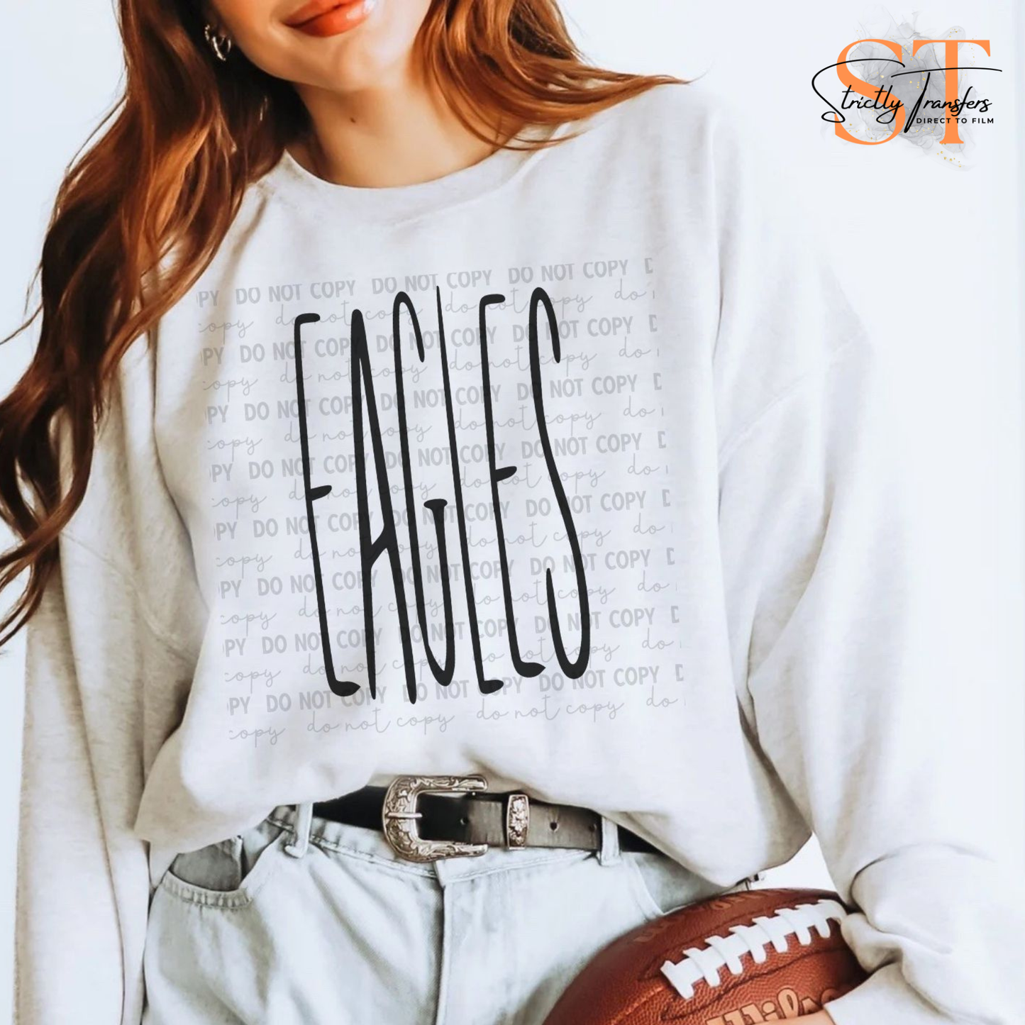 Eagles Skinny Oversized - 2 Colors Direct to Film Transfers