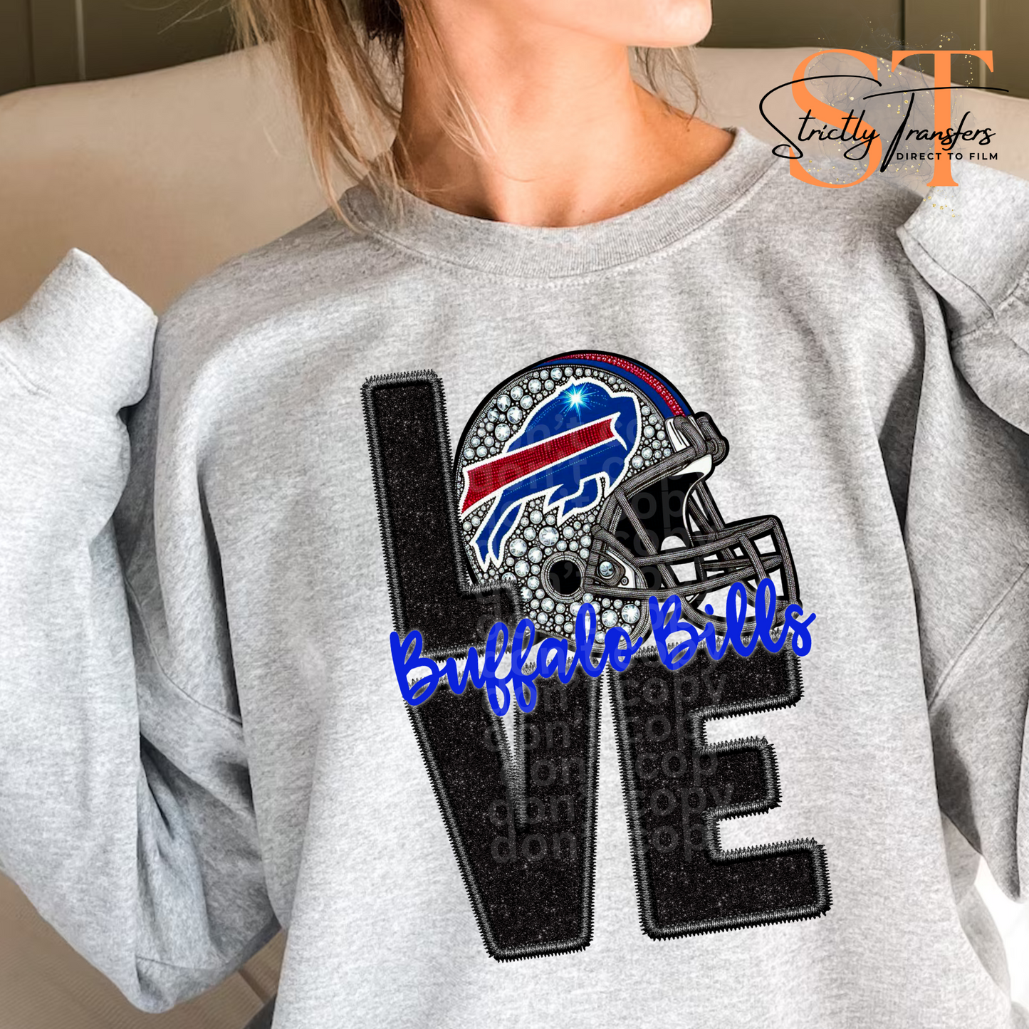 Love Buffalo Bills Direct to Film Transfers