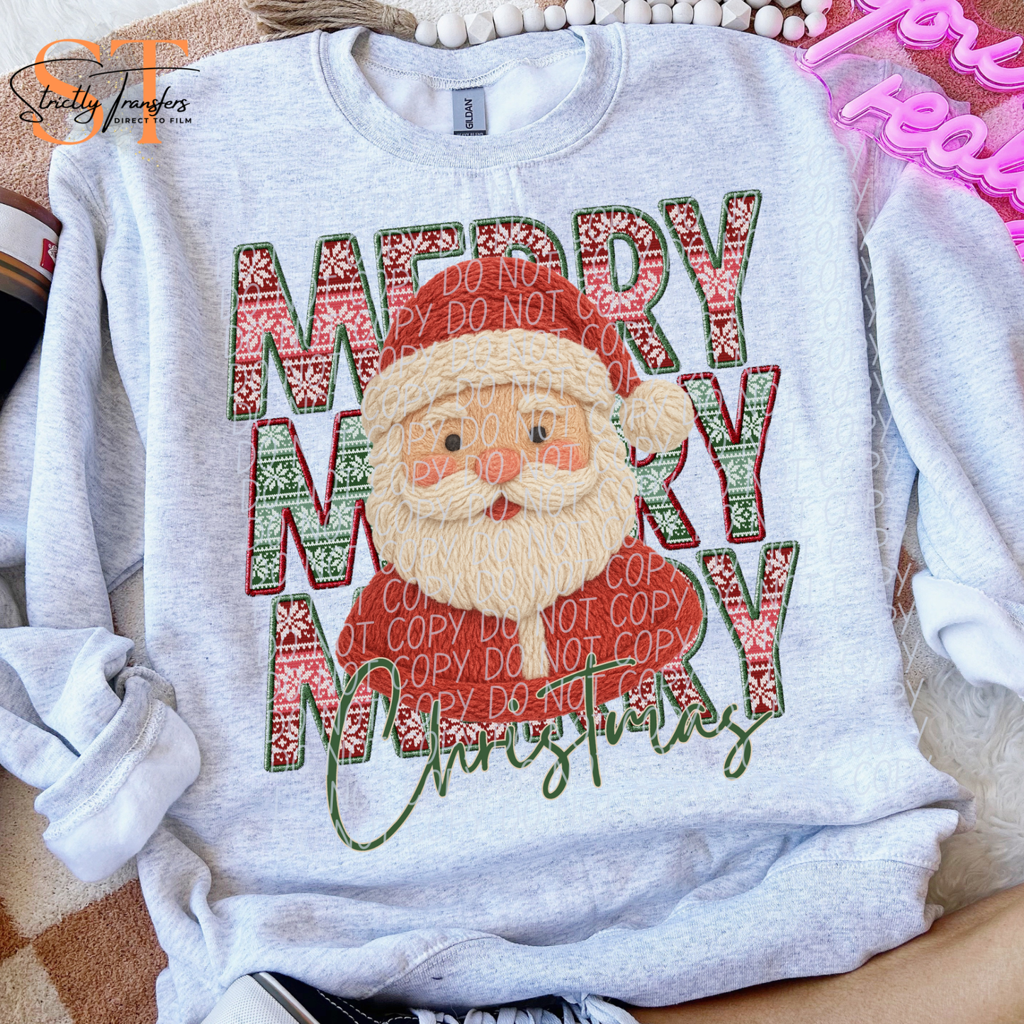 Merry Santa Direct to Film Transfers