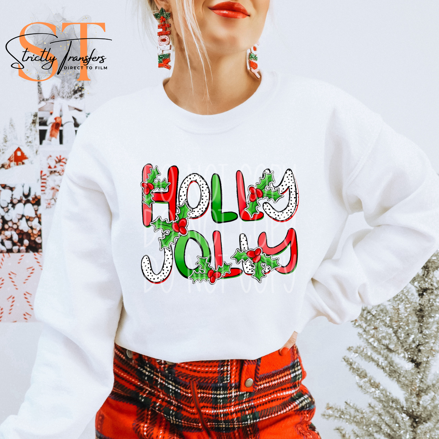 Holly Jolly Direct to Film Transfers