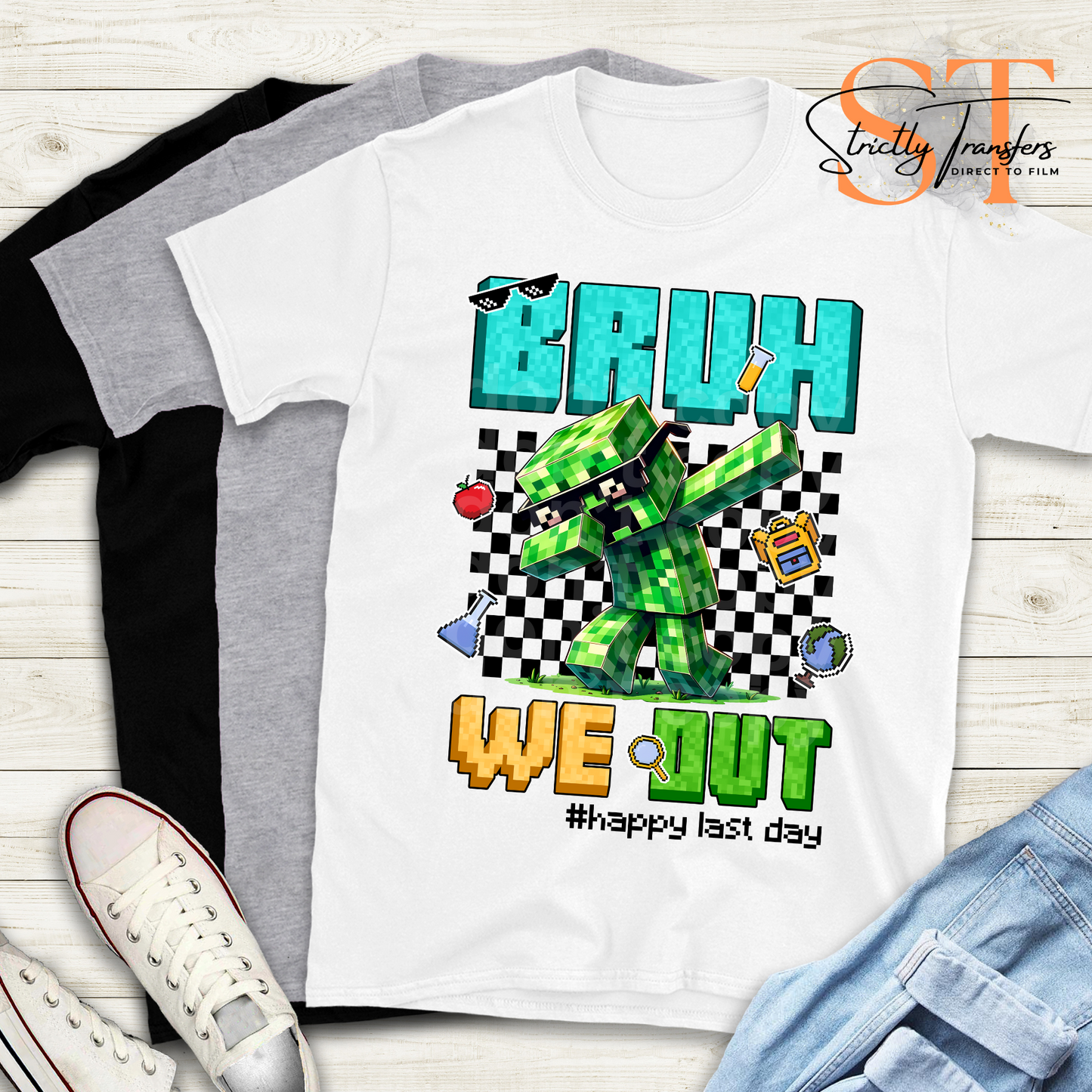 Bruh We Out Block Guy Direct to Film Transfers