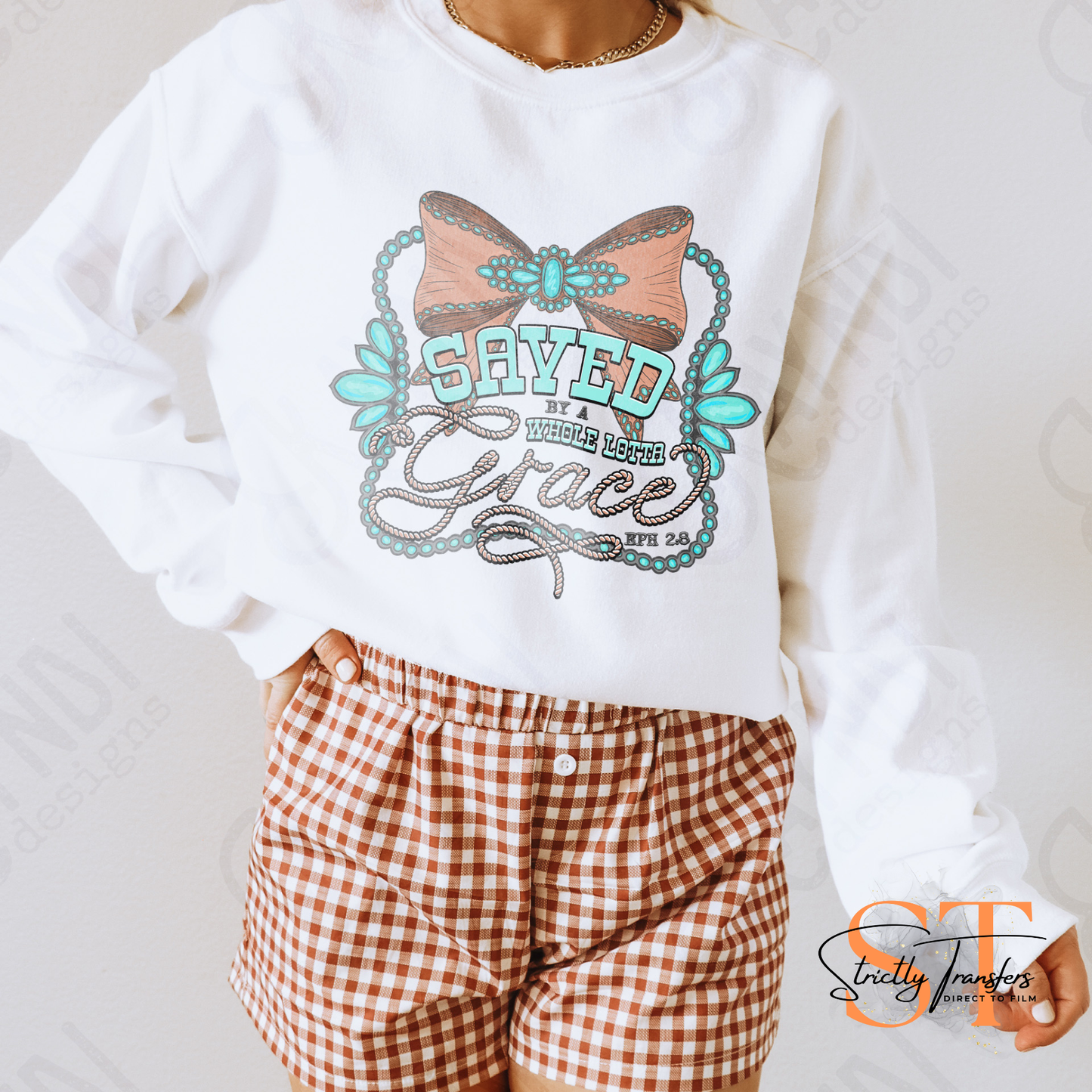 Saved by a Whole Lotta Grace Direct to Film Transfers