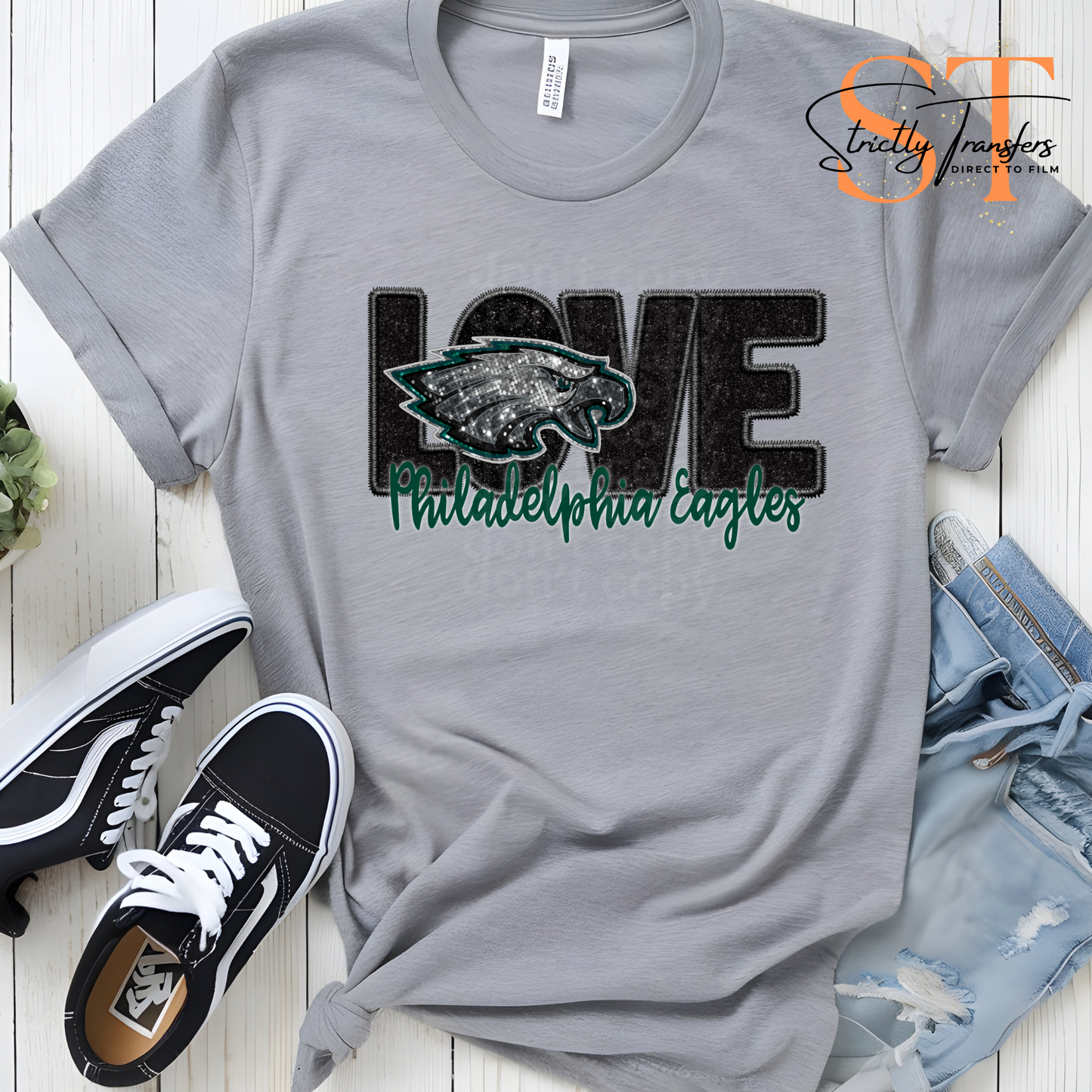 Love Philadelphia Eagles 2 Direct to Film Transfers