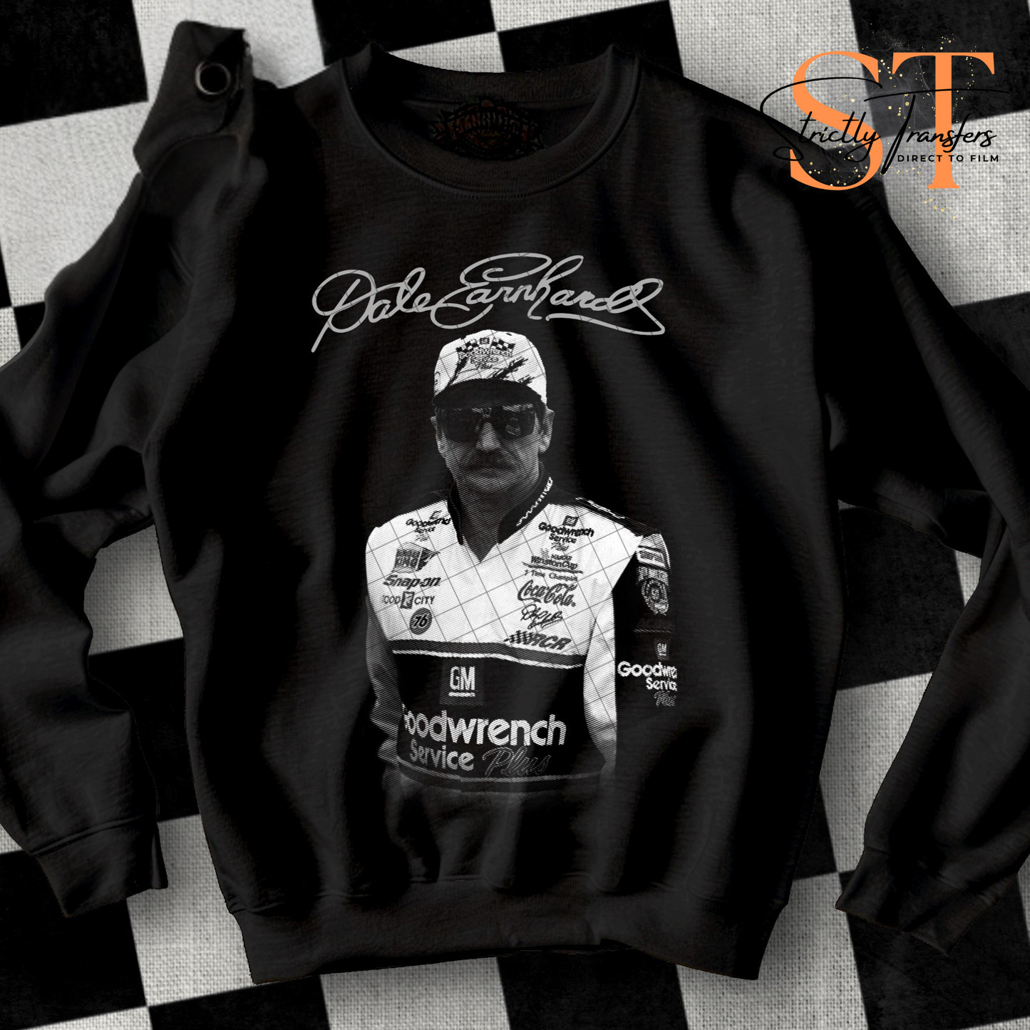 Dale Earnhardt Signature Direct to Film Transfers