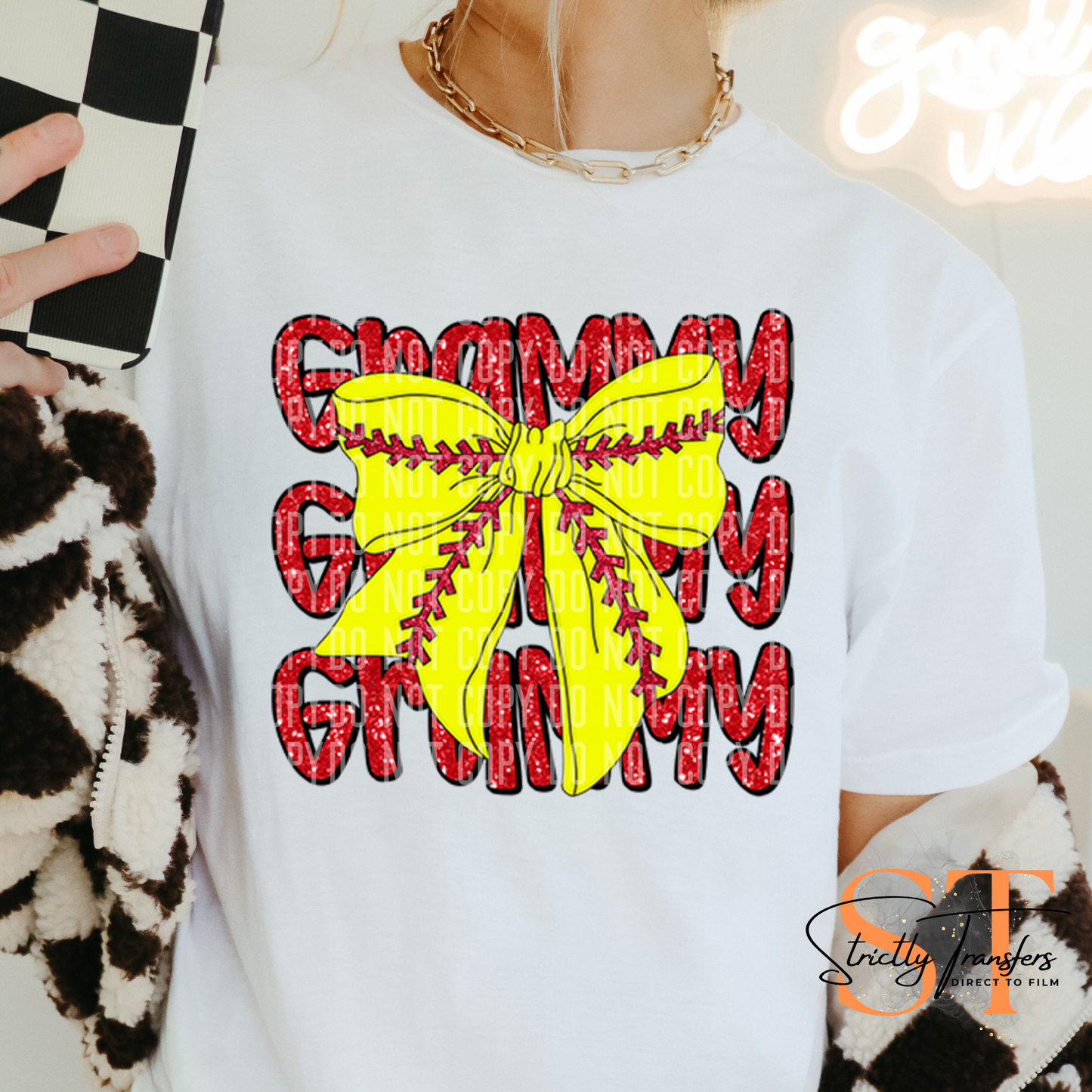 Softball Bow Names - multiple options Direct to Film Transfers