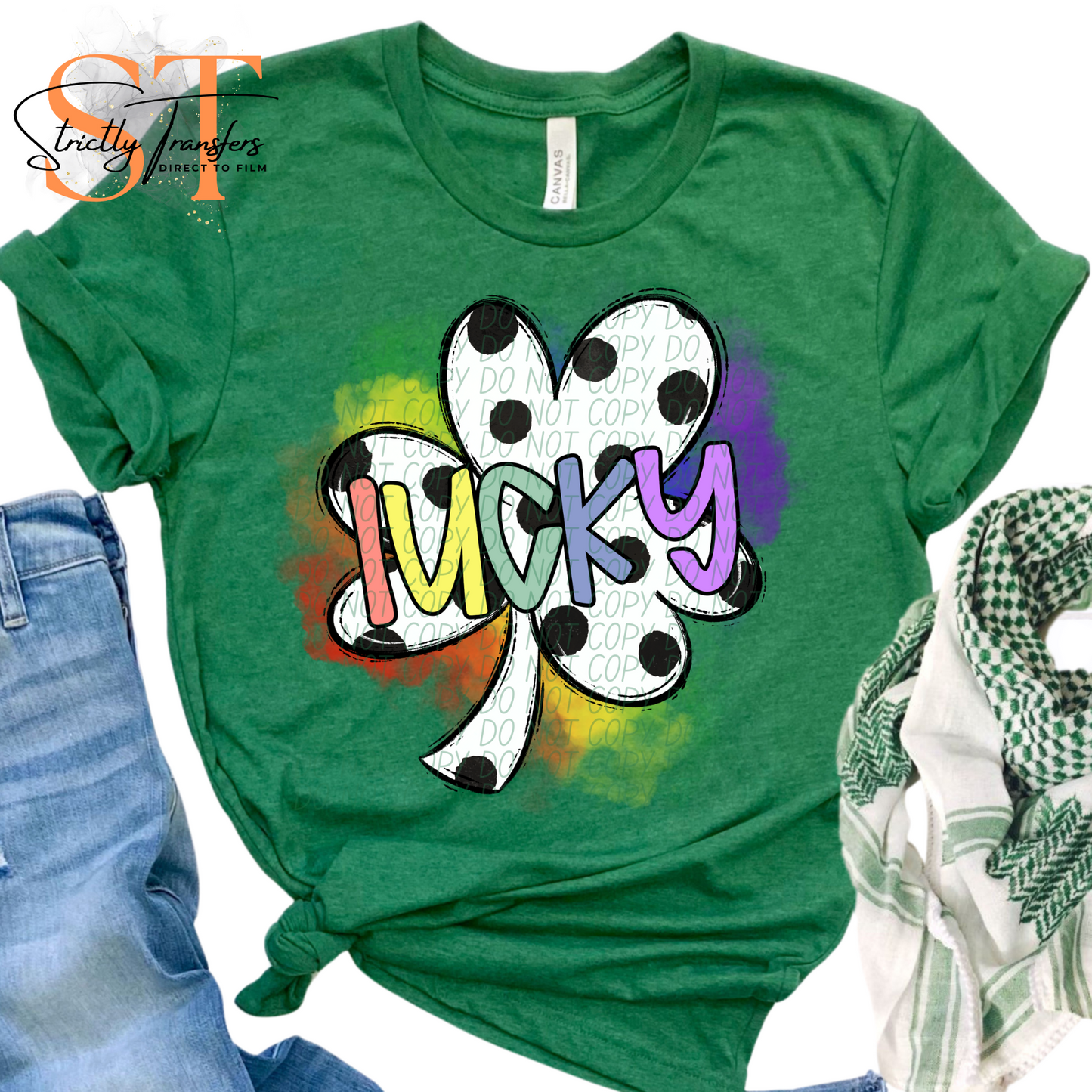 Lucky Dot Direct to Film Transfers