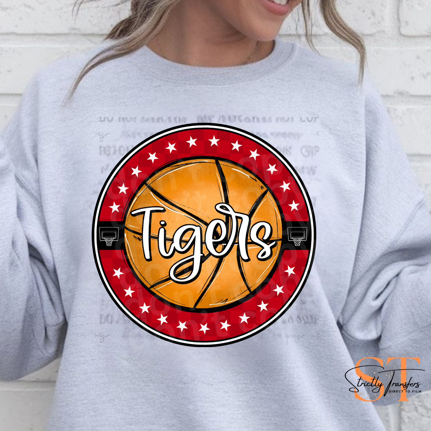 Tigers Basketball Star Circle Direct to Film Transfers