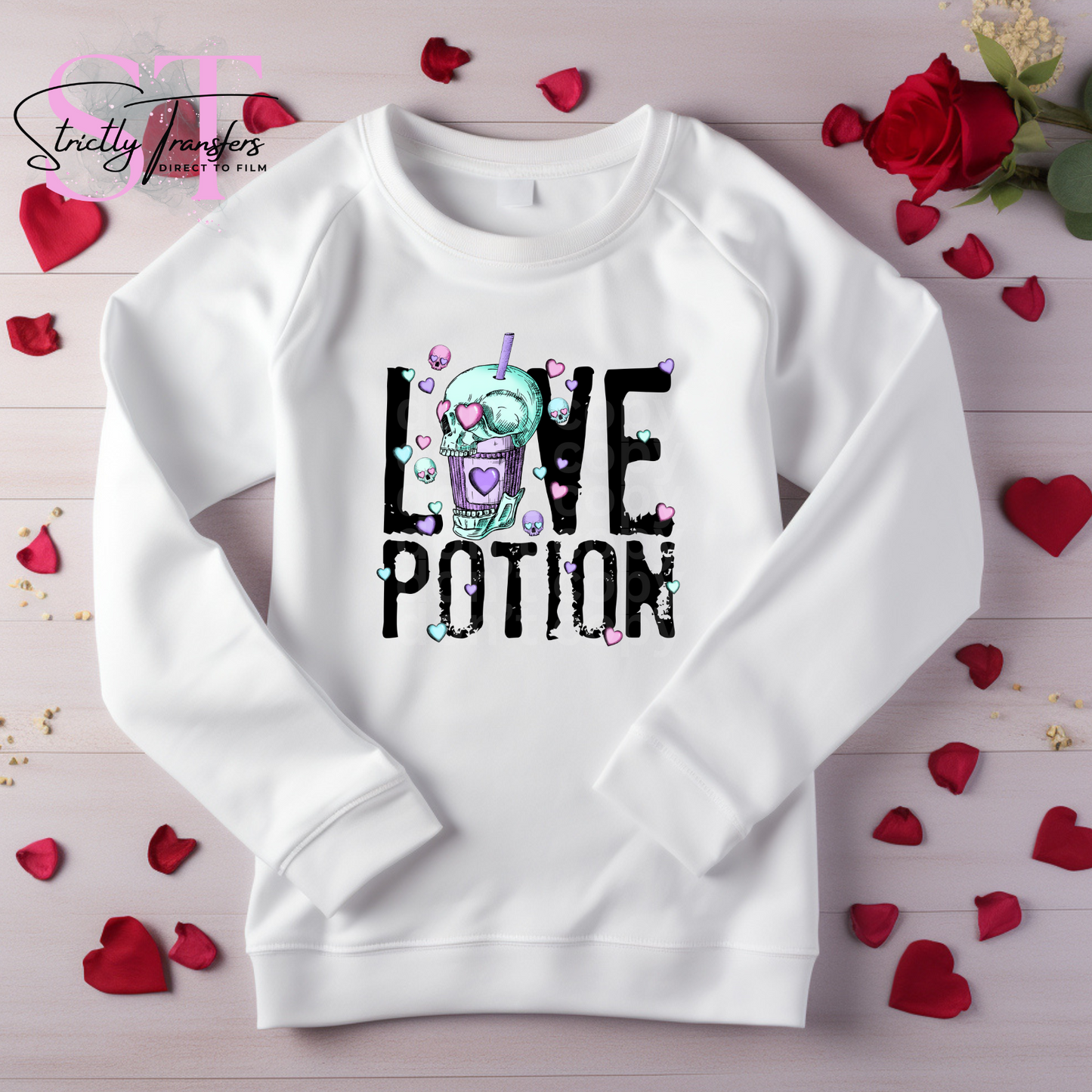 Love Potion Direct to Film Transfers