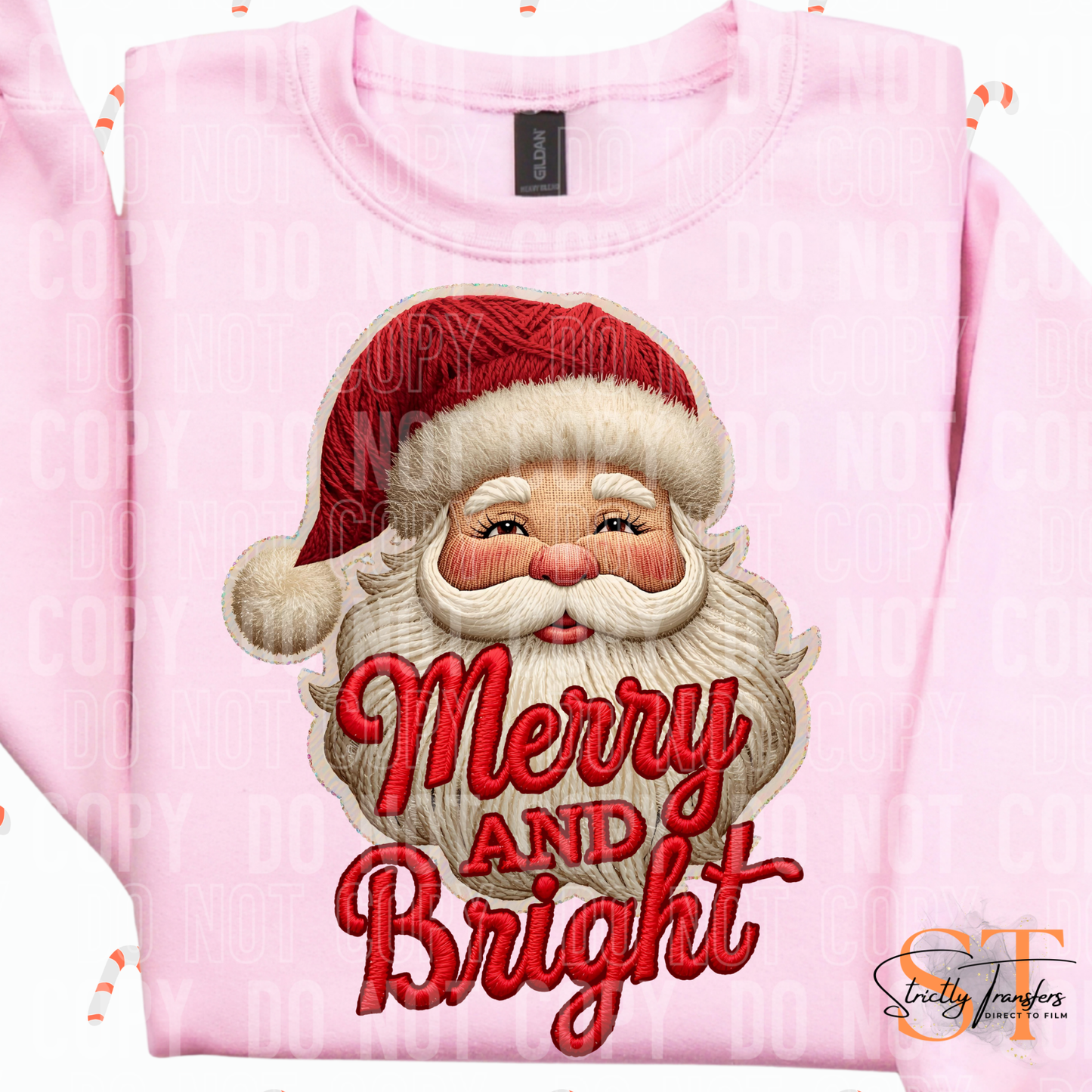Merry & Bright Faux Yarn Direct to Film Transfers