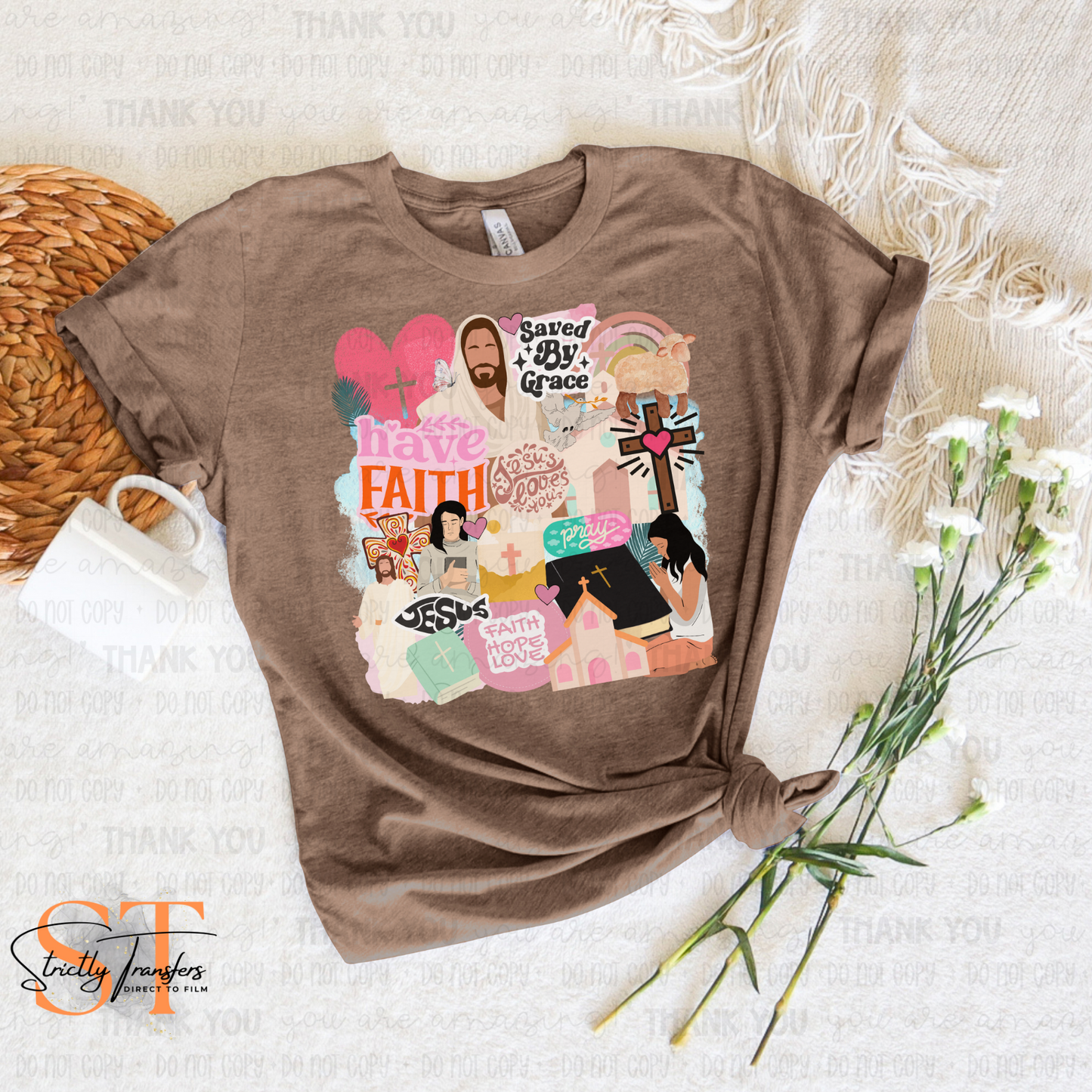 Faith Collage - Direct to Film Transfers