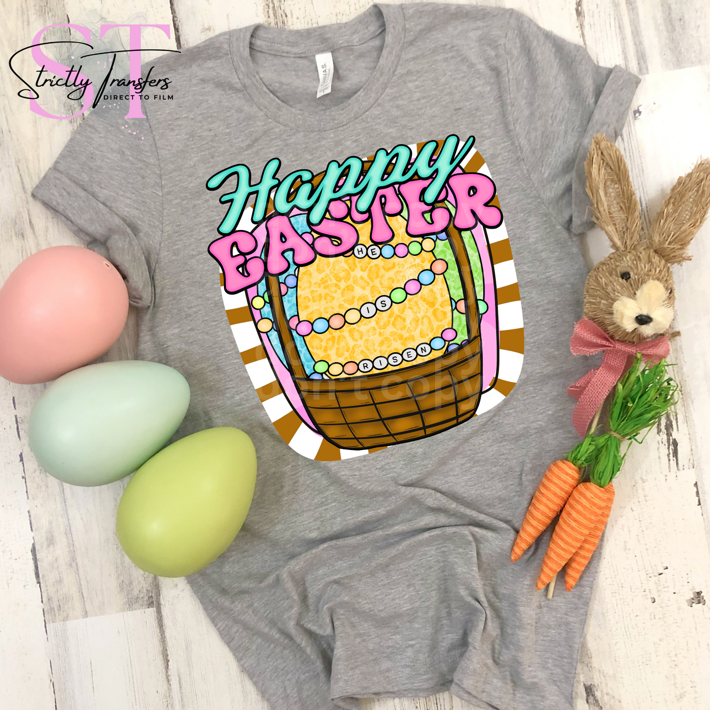 Happy Easter Basket Direct to Film Transfers