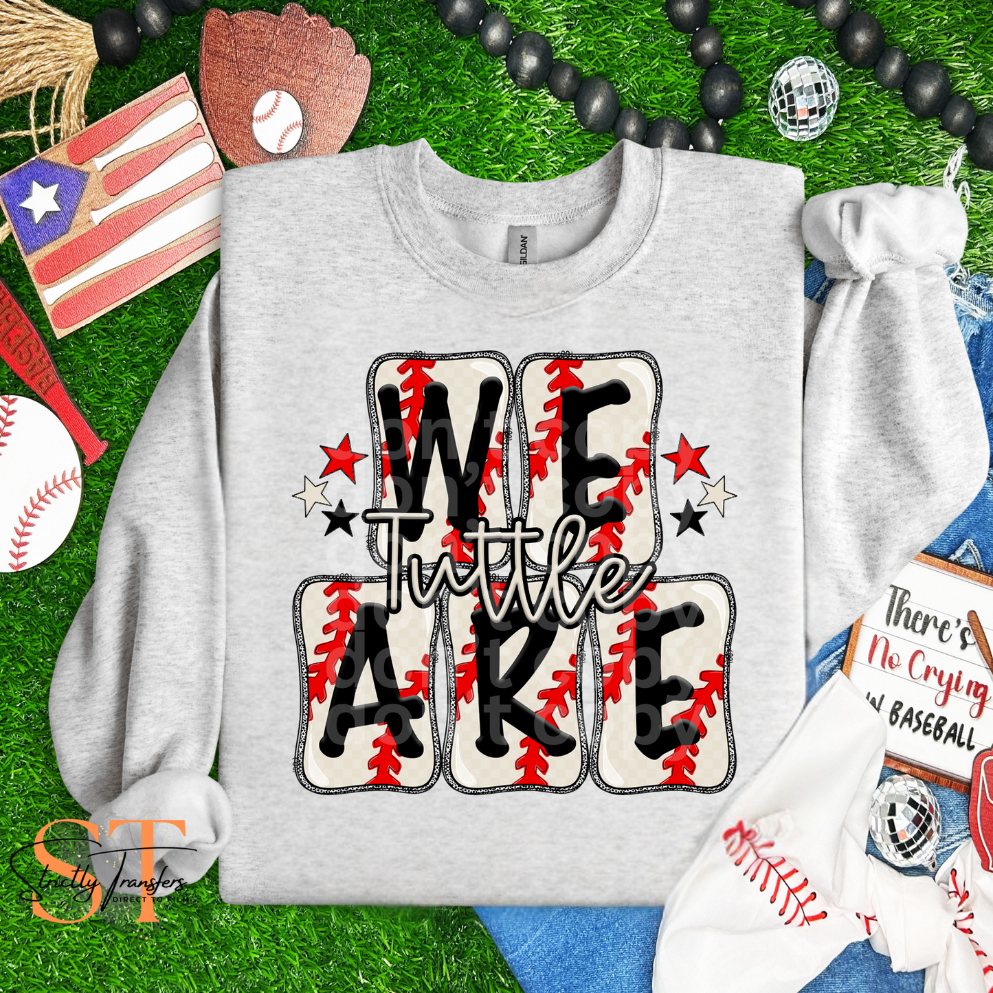 Tuttle Boxy Baseball Print Direct to Film Transfers