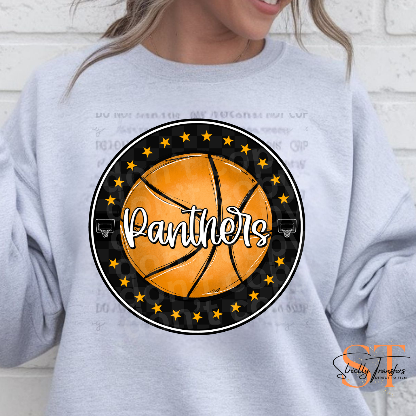 Panthers Basketball Star Circle Direct to Film Transfers