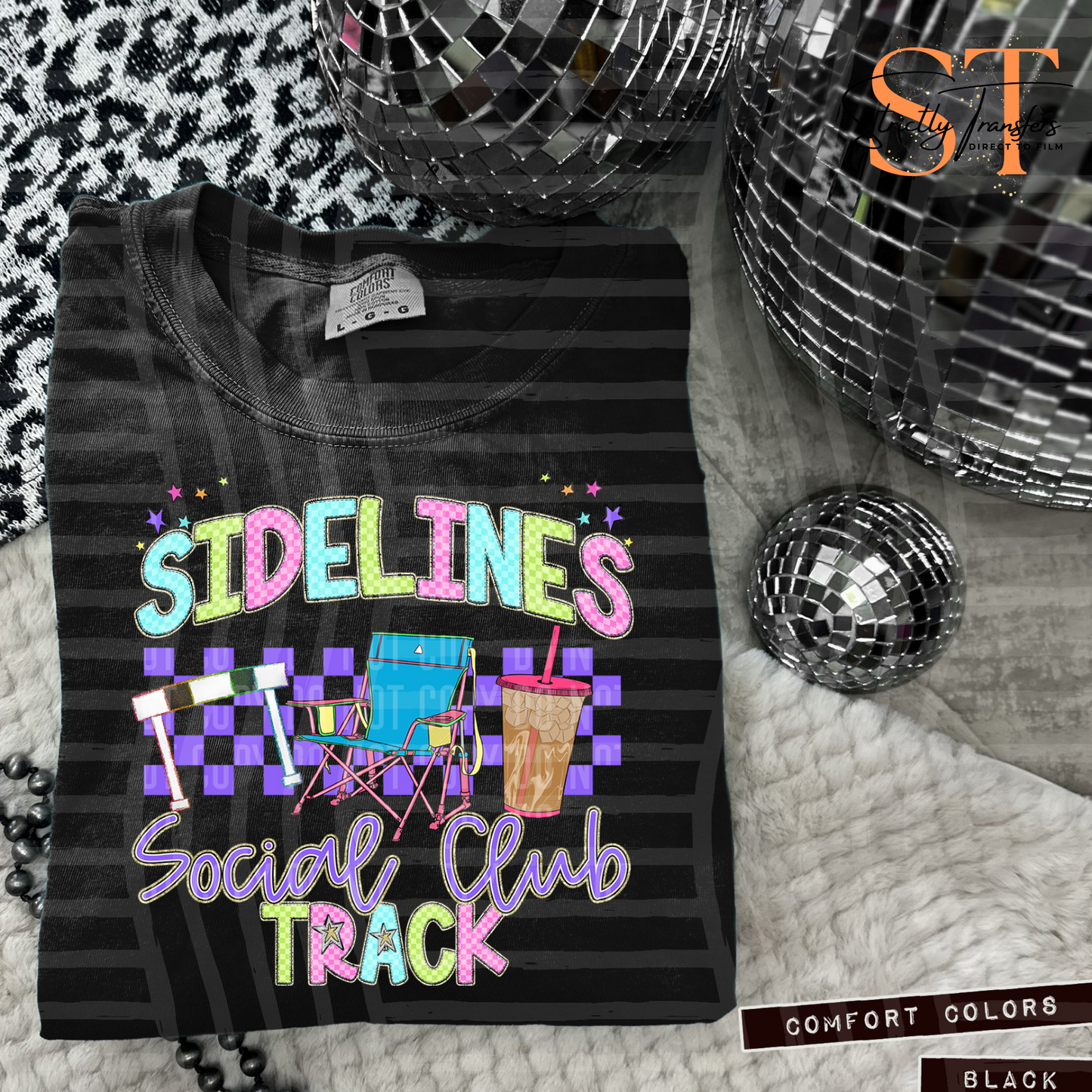 Sidelines Social Club Track - 2 options Direct to Film Transfers