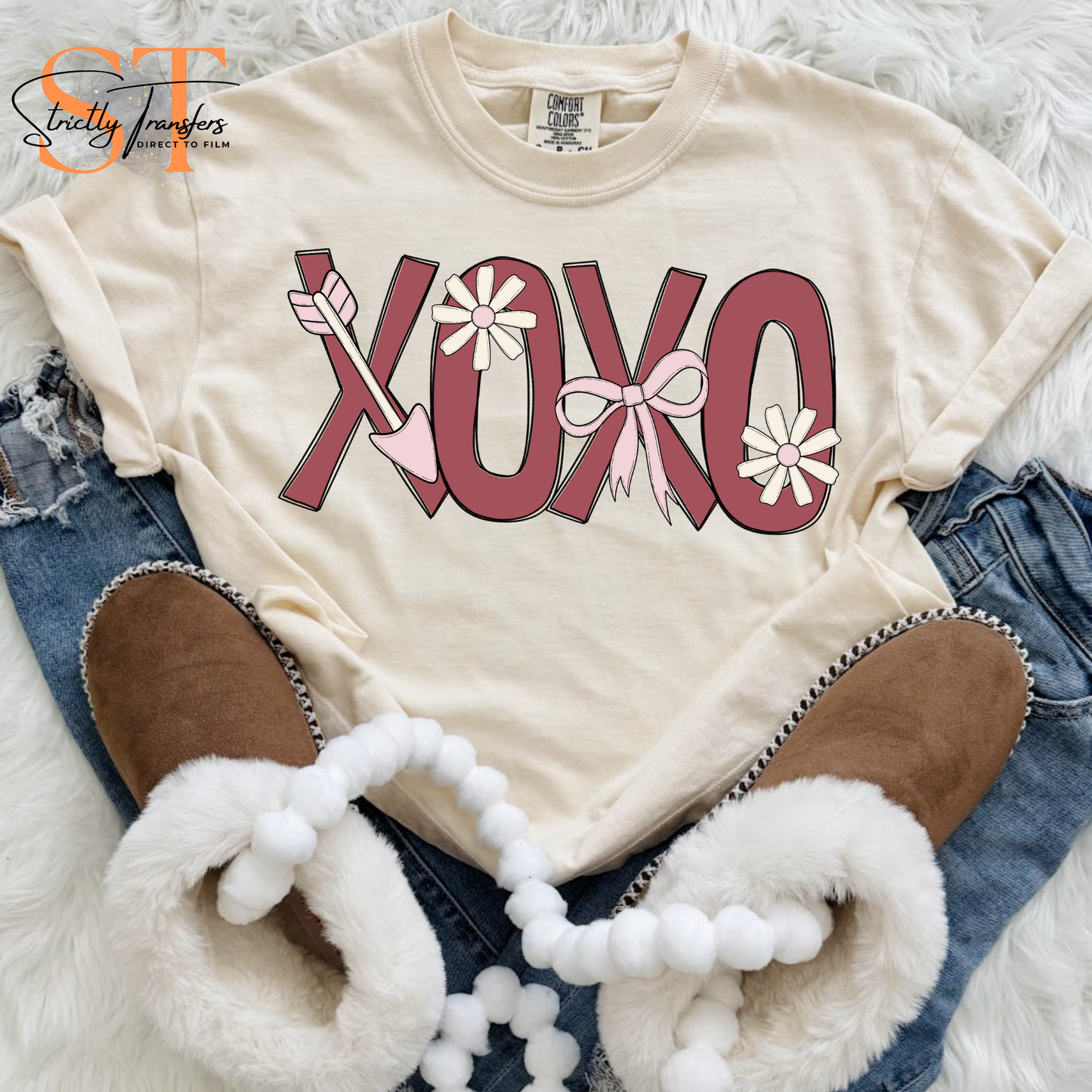 XOXO Direct to Film Transfers