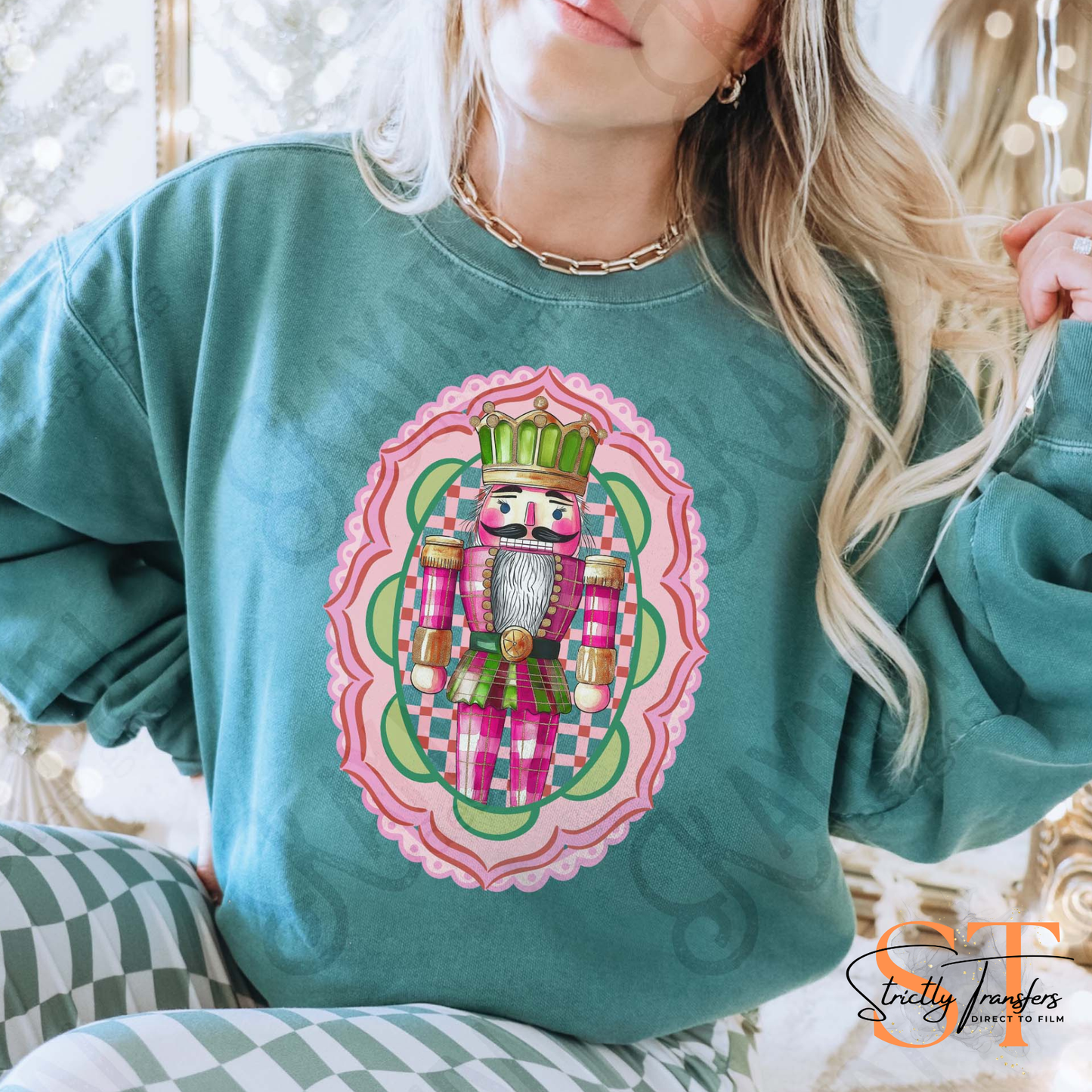 Pink Nutcracker Frame Direct to Film Transfers