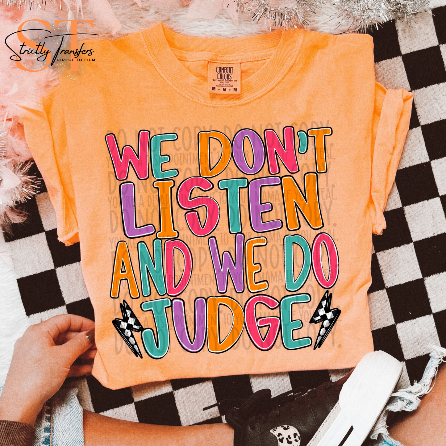 We Don't Listen and We do Judge Direct to Film Transfers