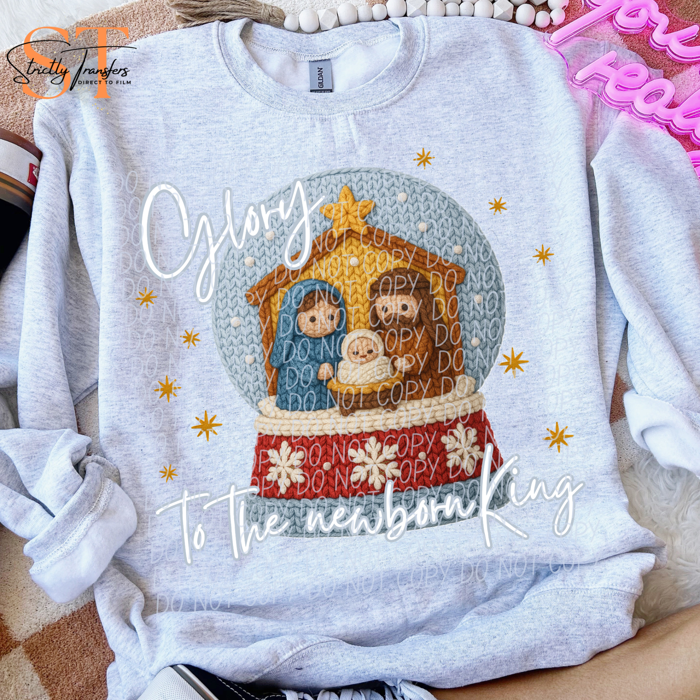 Glory to the Newborn King Direct to Film Transfers