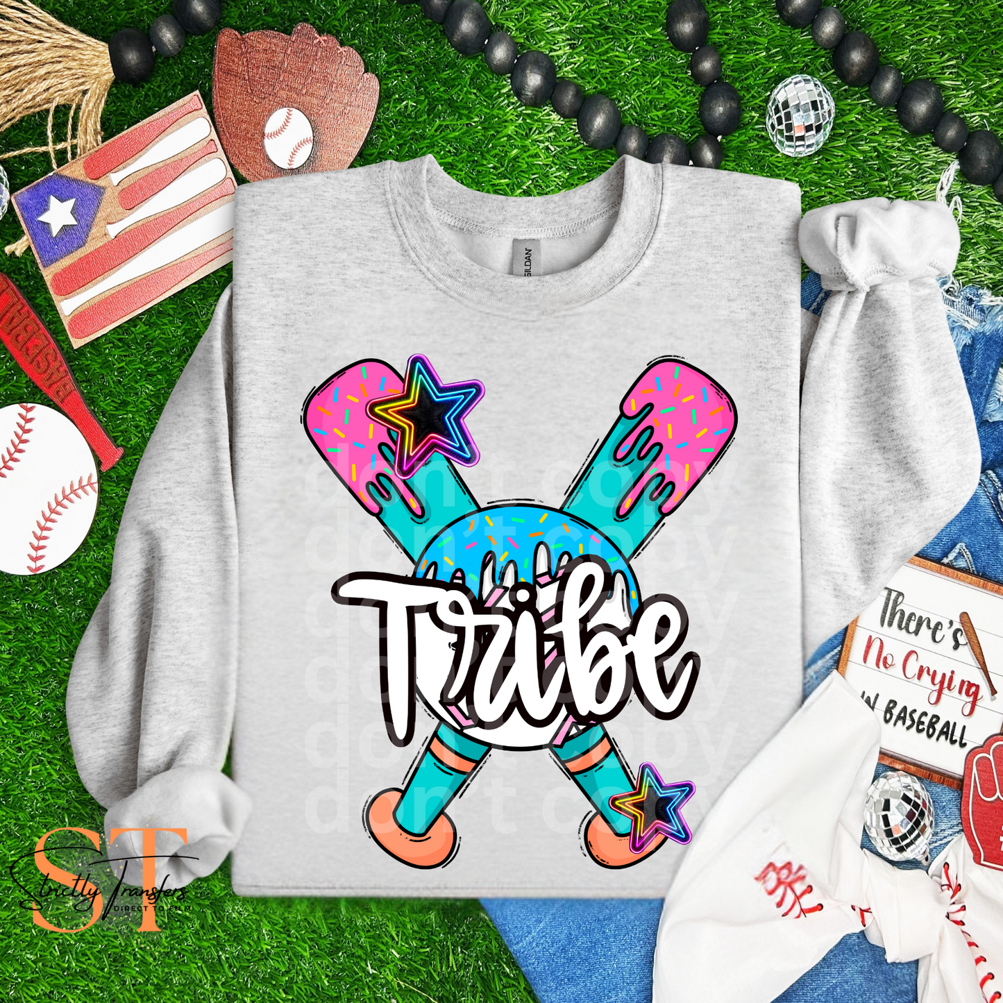 Tribe Drip Baseball Direct to Film Transfers