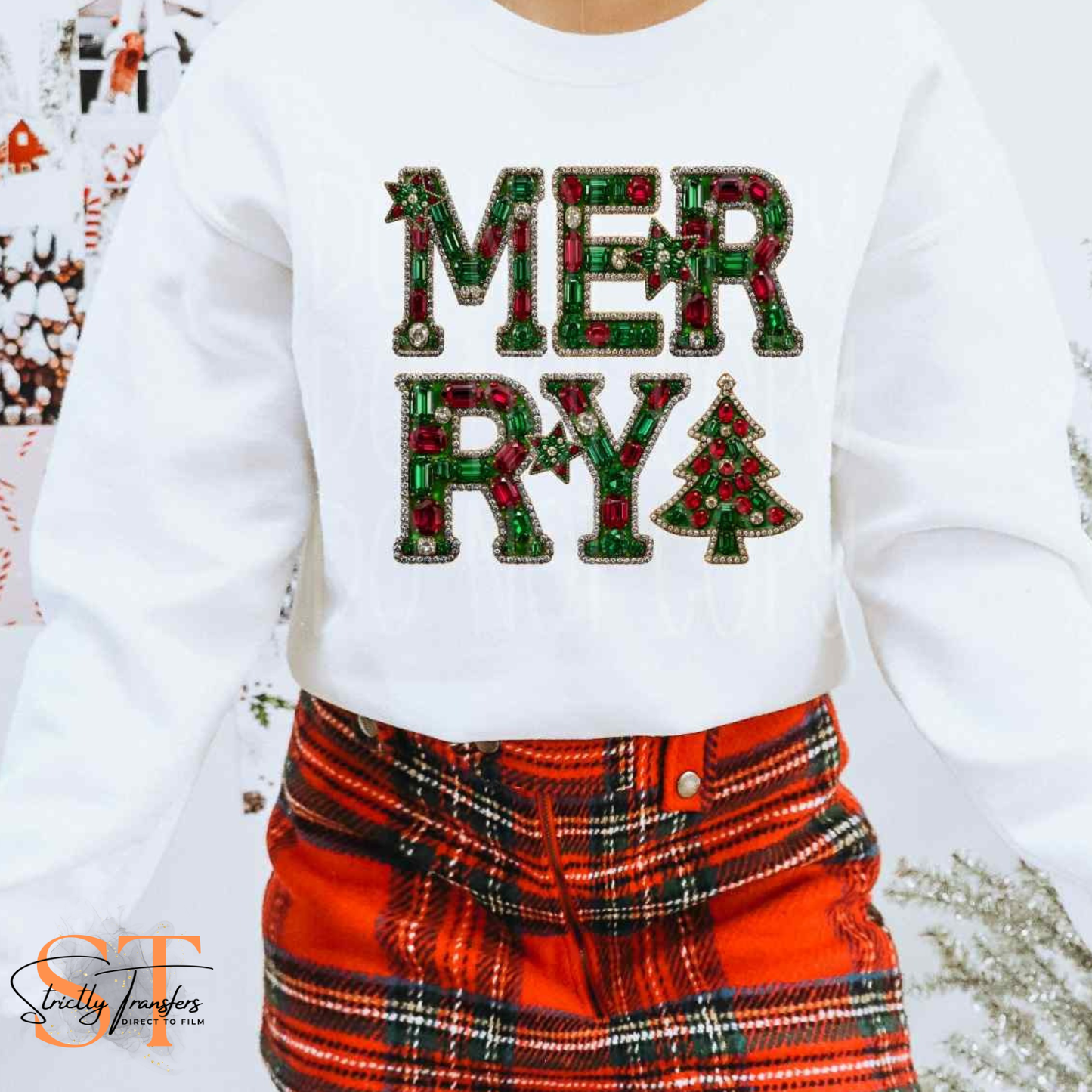 Merry Faux Gems Direct to Film Transfers