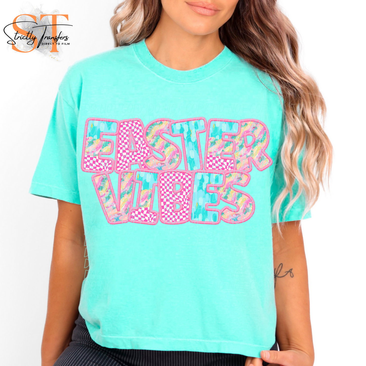 Easter Vibes Spring Pattern Direct to Film Transfers