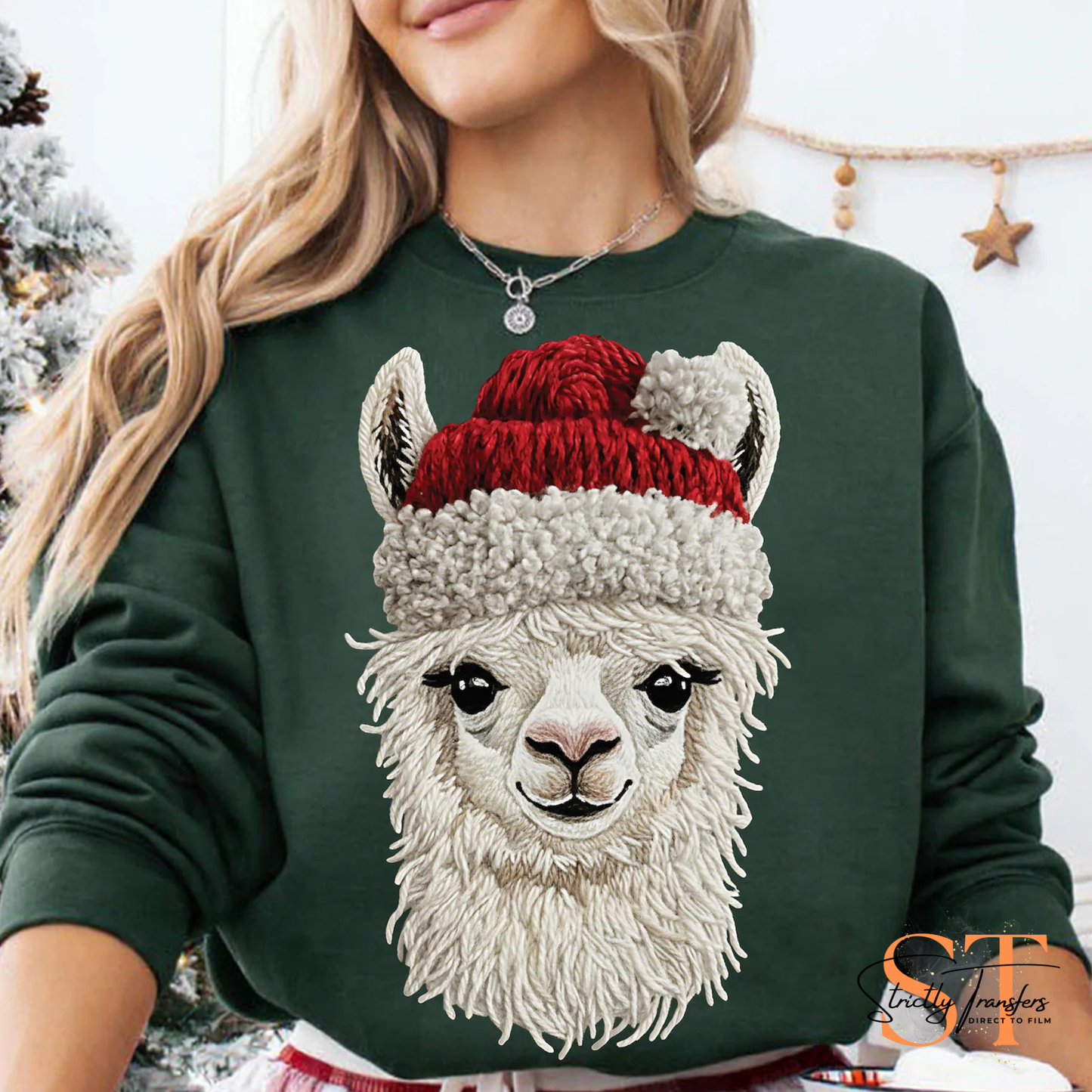 Faux Yarn Llama Direct to Film Transfers