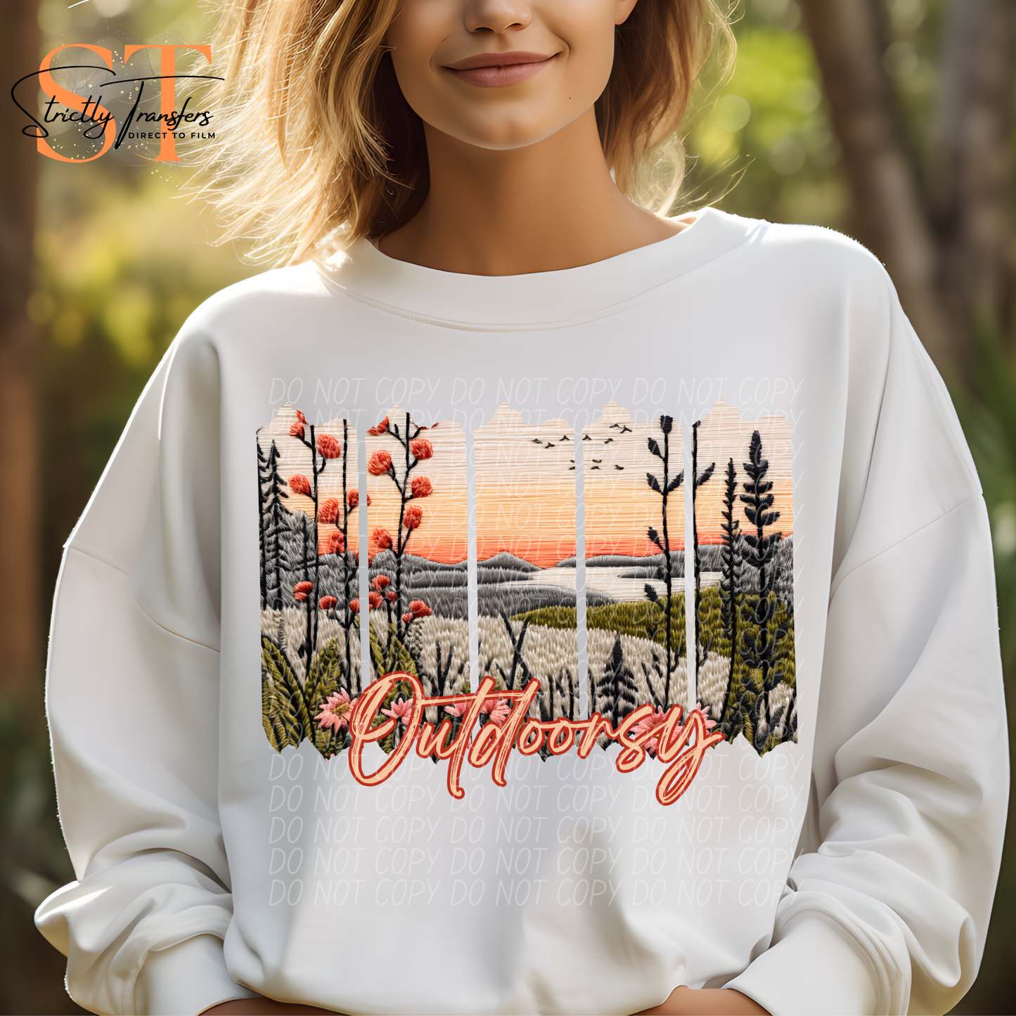 Outdoorsy Direct to Film Transfers