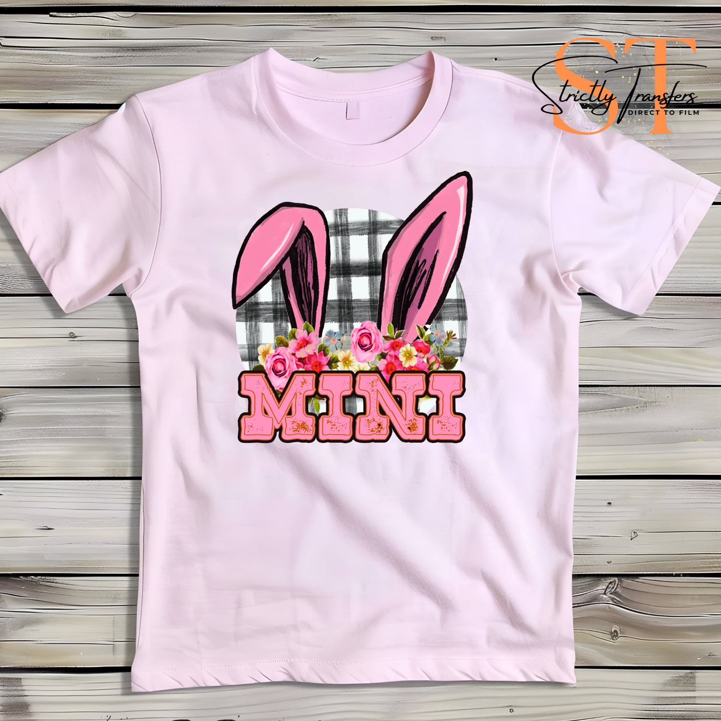 Mini Bunny Ears Direct to Film Transfers