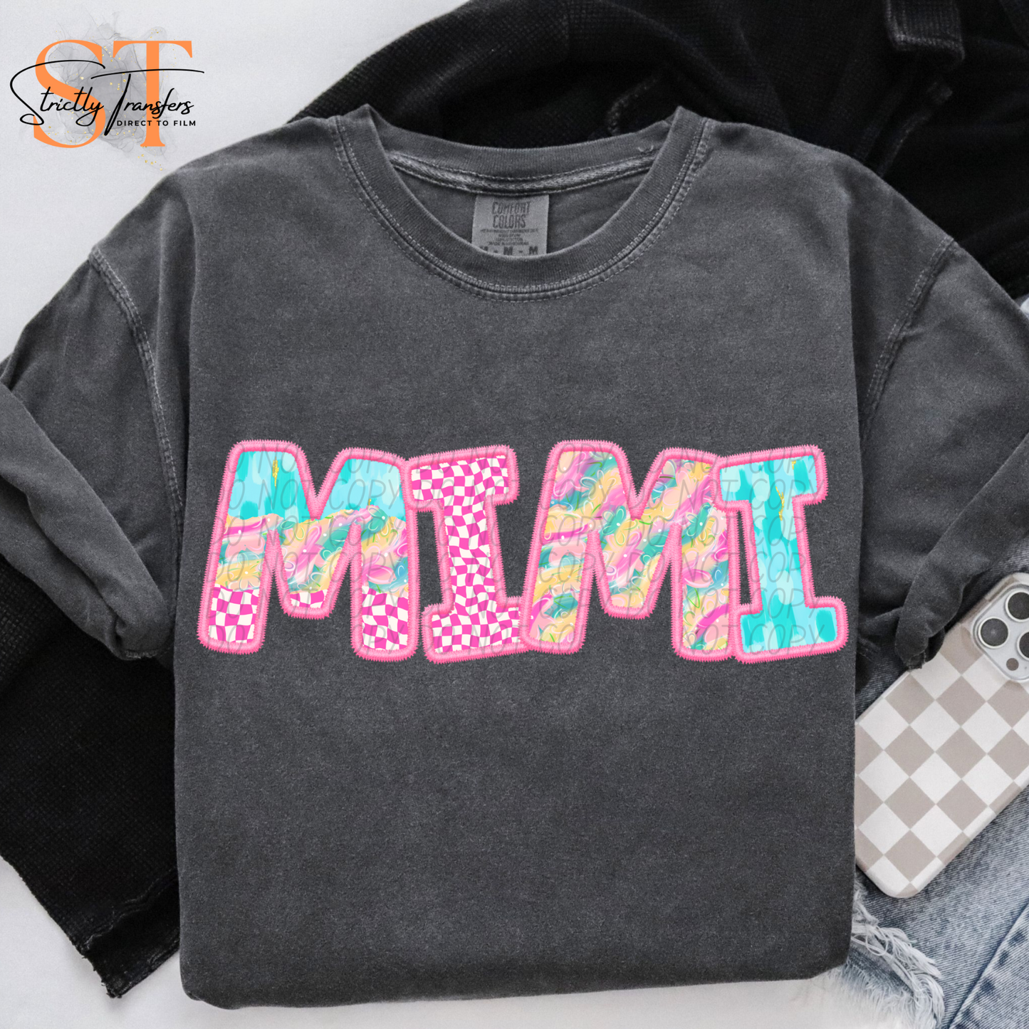 Spring Pattern Mimi Direct to Film Transfers