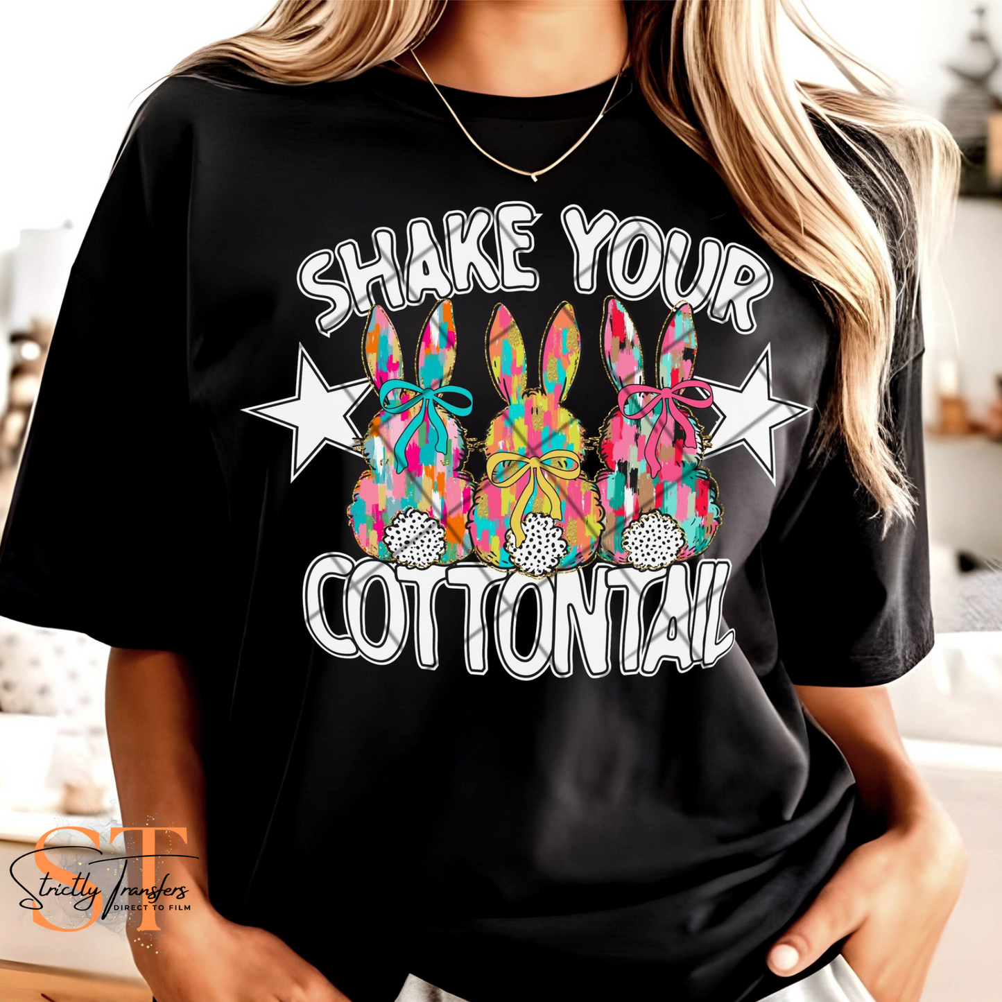 Shake Your Cottontail - 2 Options Direct to Film Transfers