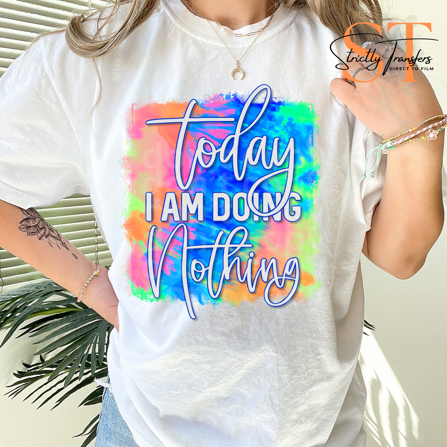 Today I am Doing Nothing Direct to Film Transfers