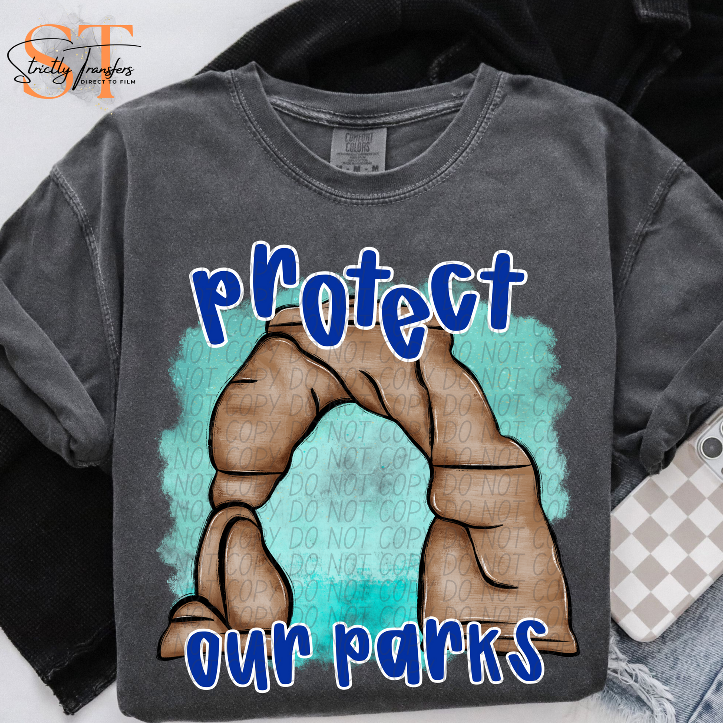 Protect Our Parks - Arches Direct to Film Transfers