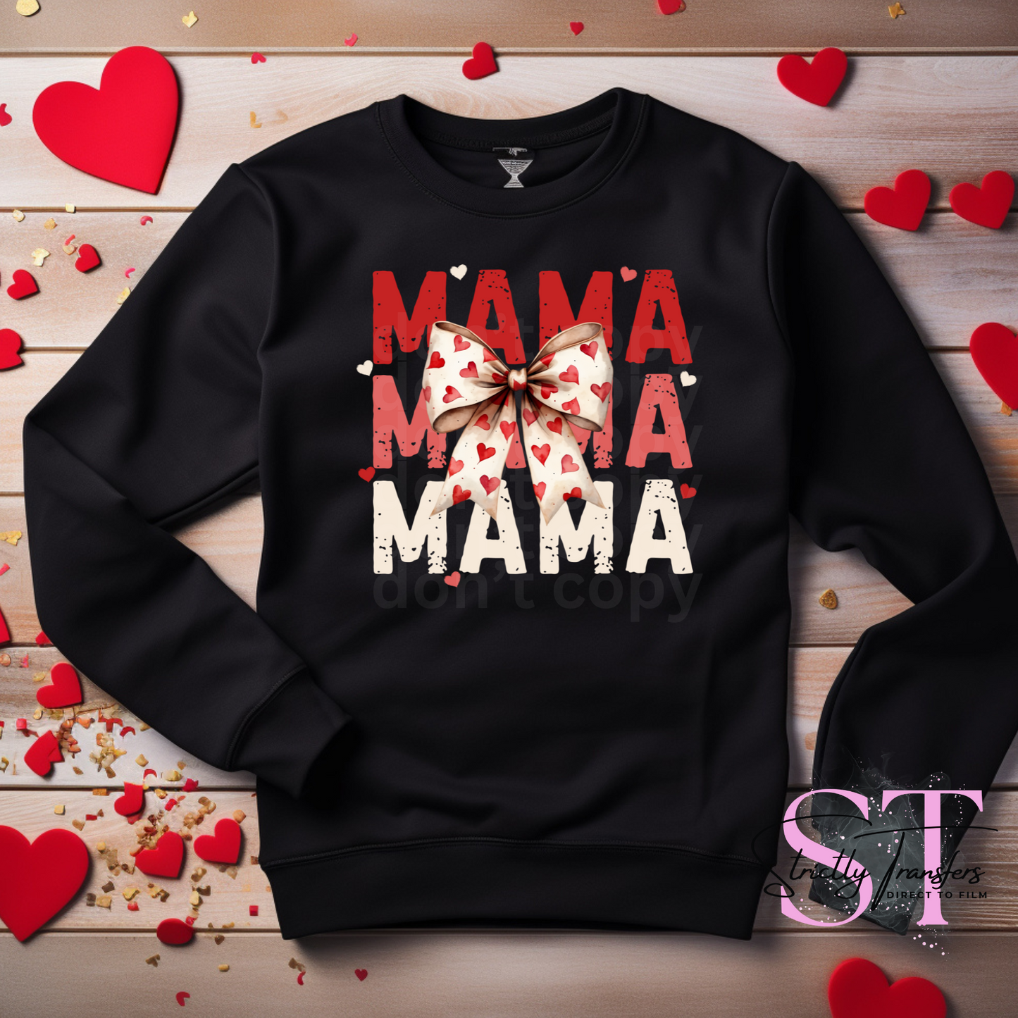 Mama Cream Bow Direct to Film Transfers