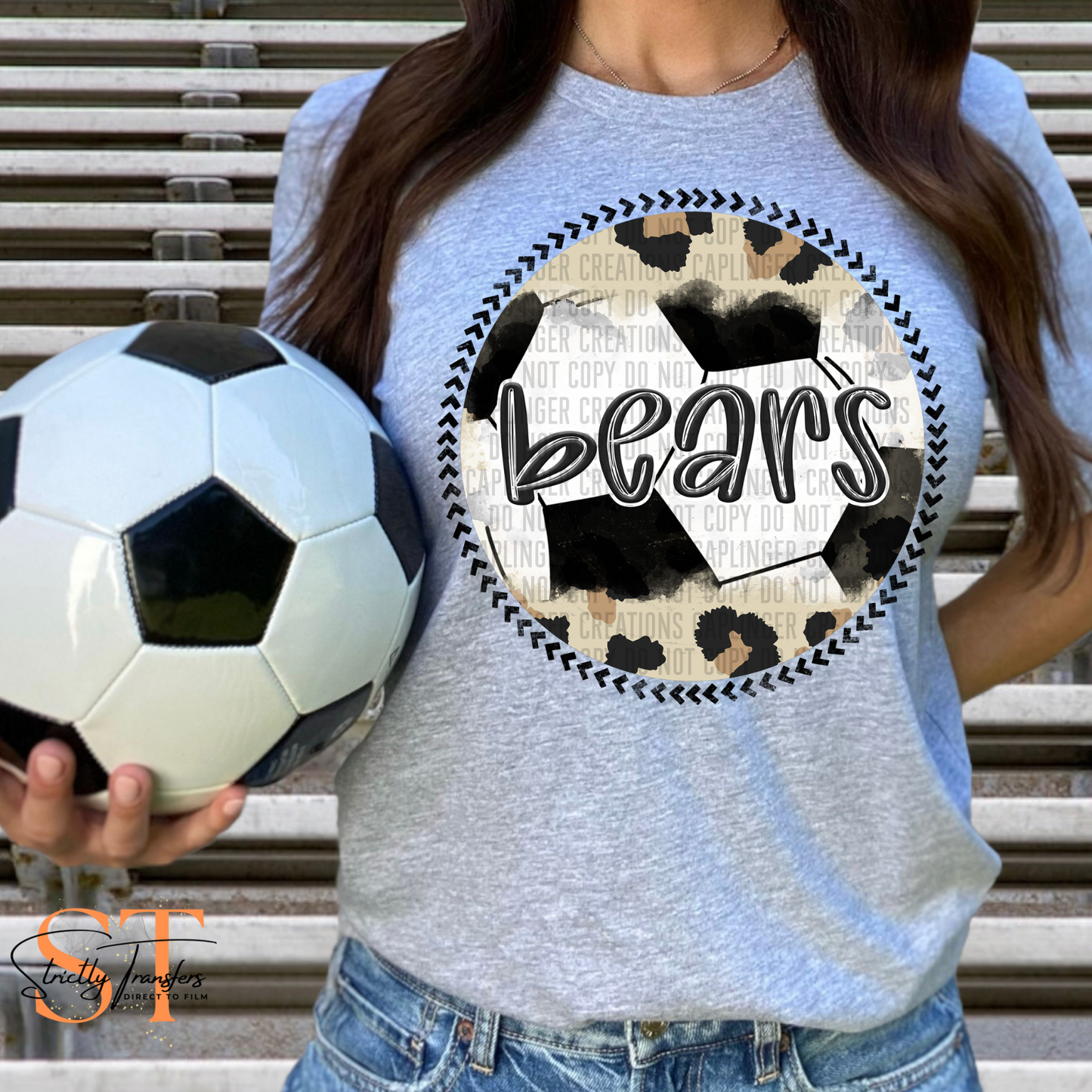 Bears Leopard Soccer Direct to Film Transfers