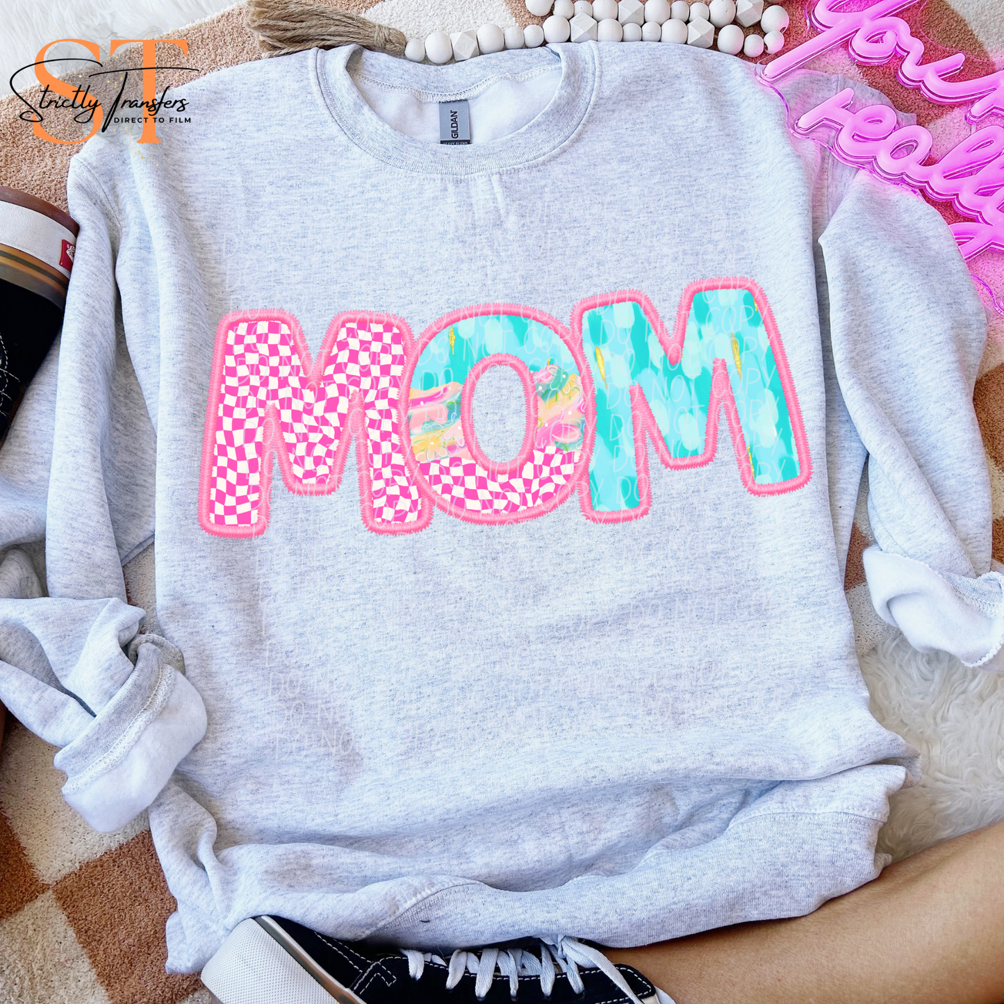 Spring Pattern Mom Direct to Film Transfers