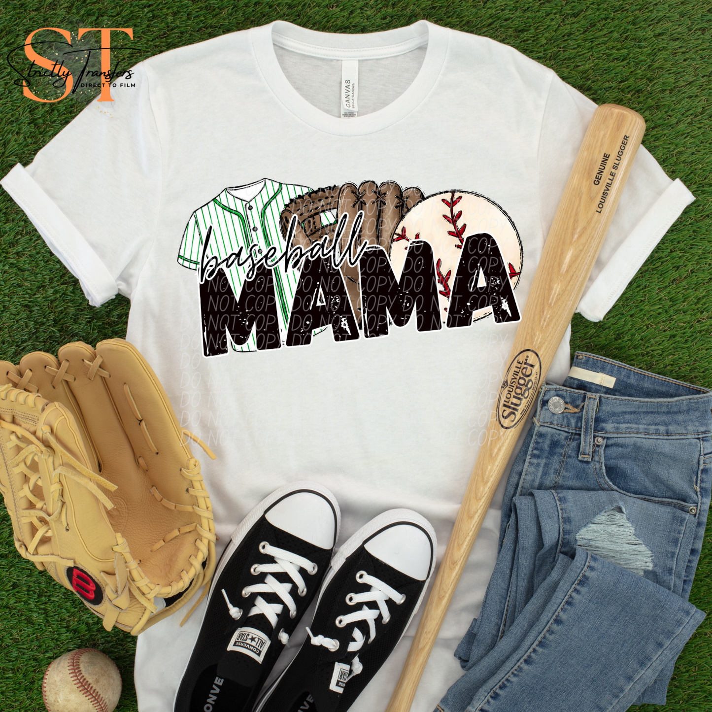 Baseball Mama - Multiple color options Direct to Film Transfers