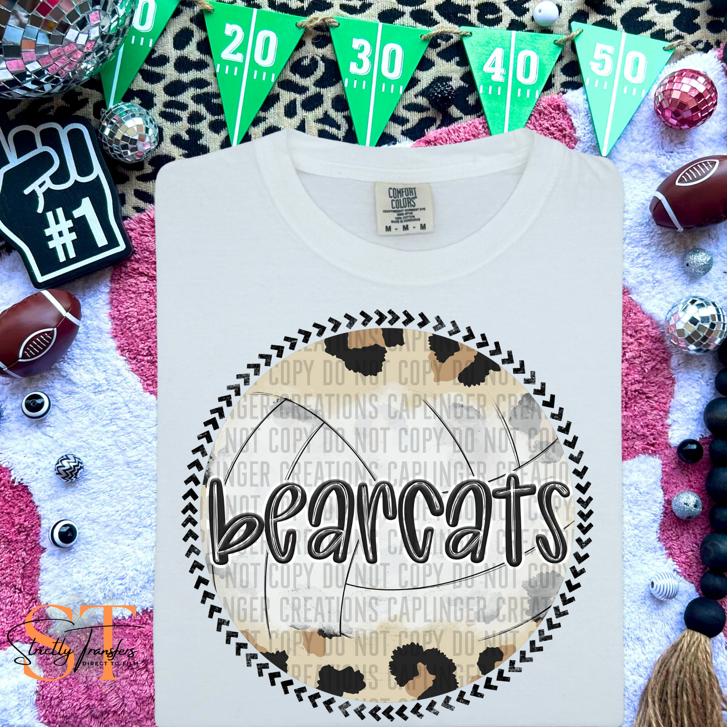 Bearcats Leopard Volleyball Direct to Film Transfers