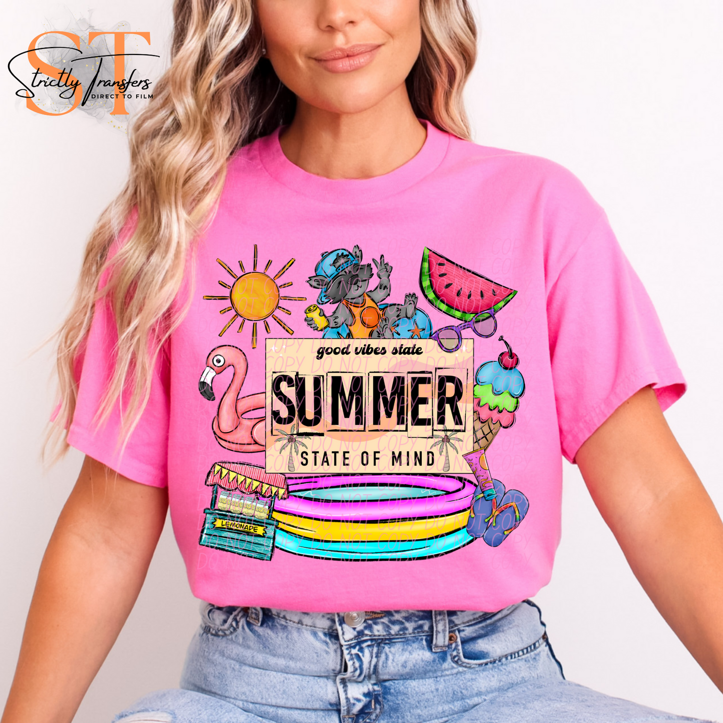 Summer State of Mind Collage Direct to Film Transfers