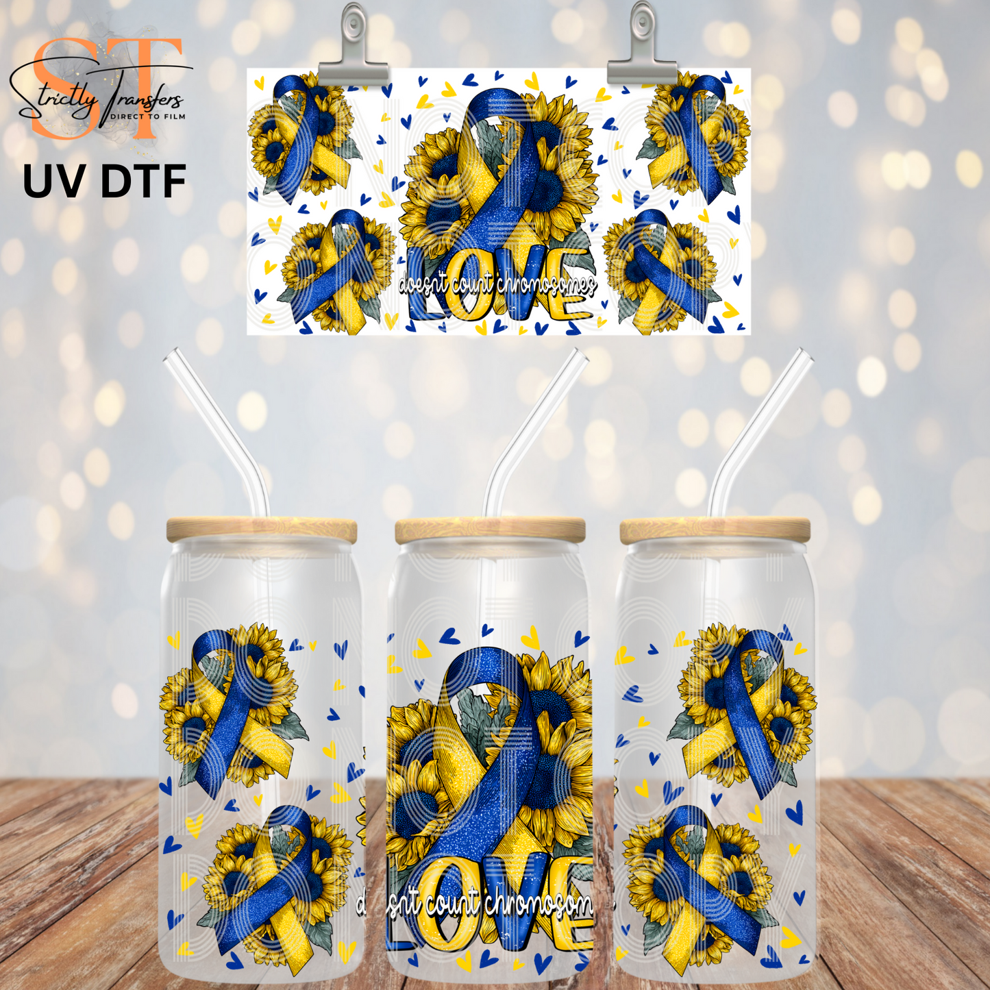 Love Doesn't Count Chromosomes Libbey Wrap Direct to Film Wraps