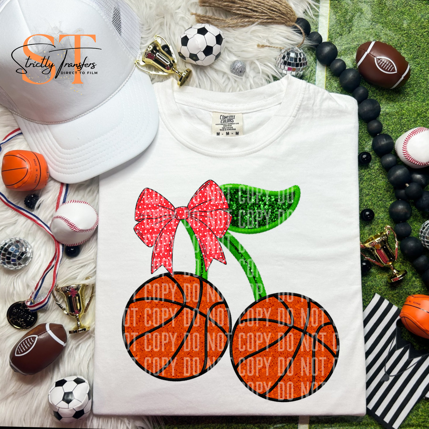 Sports Cherries - 6 sport options Direct to Film Transfers
