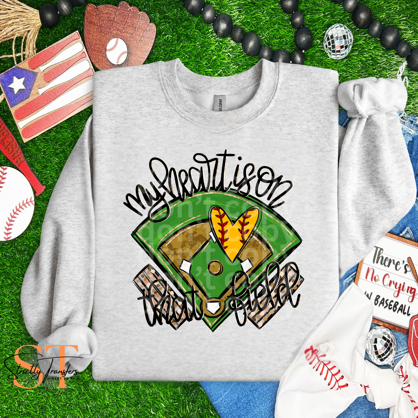 My Heart is on That Field - Softball Direct to Film Transfers