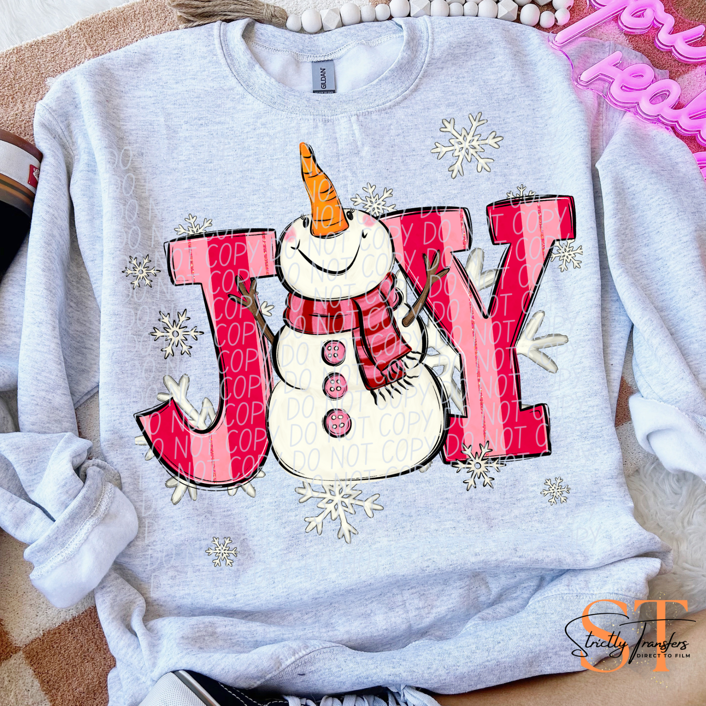 Joy Snowman Direct to Film Transfers