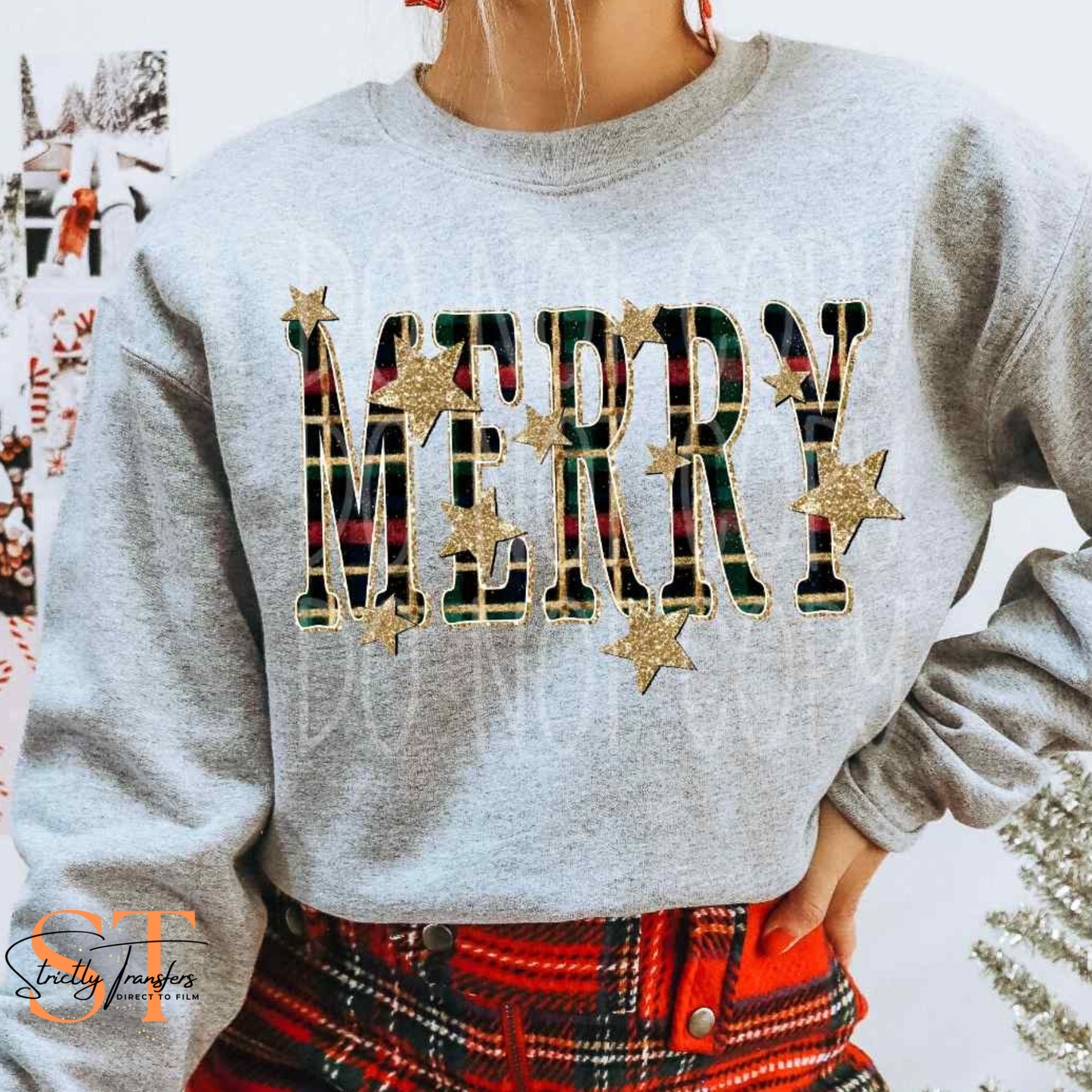 Merry Gold Stars Direct to Film Transfers