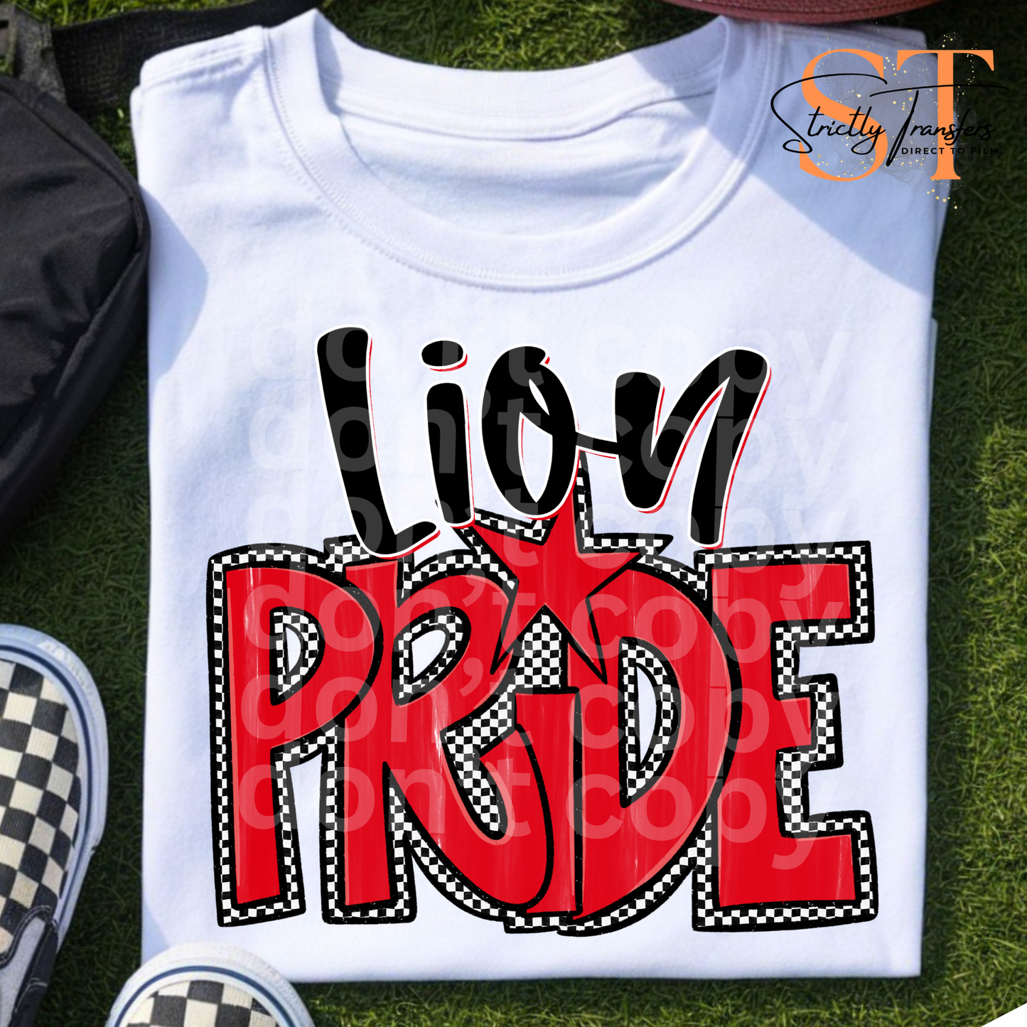 Preppy Pride Checkered Mascots Direct to Film Transfers