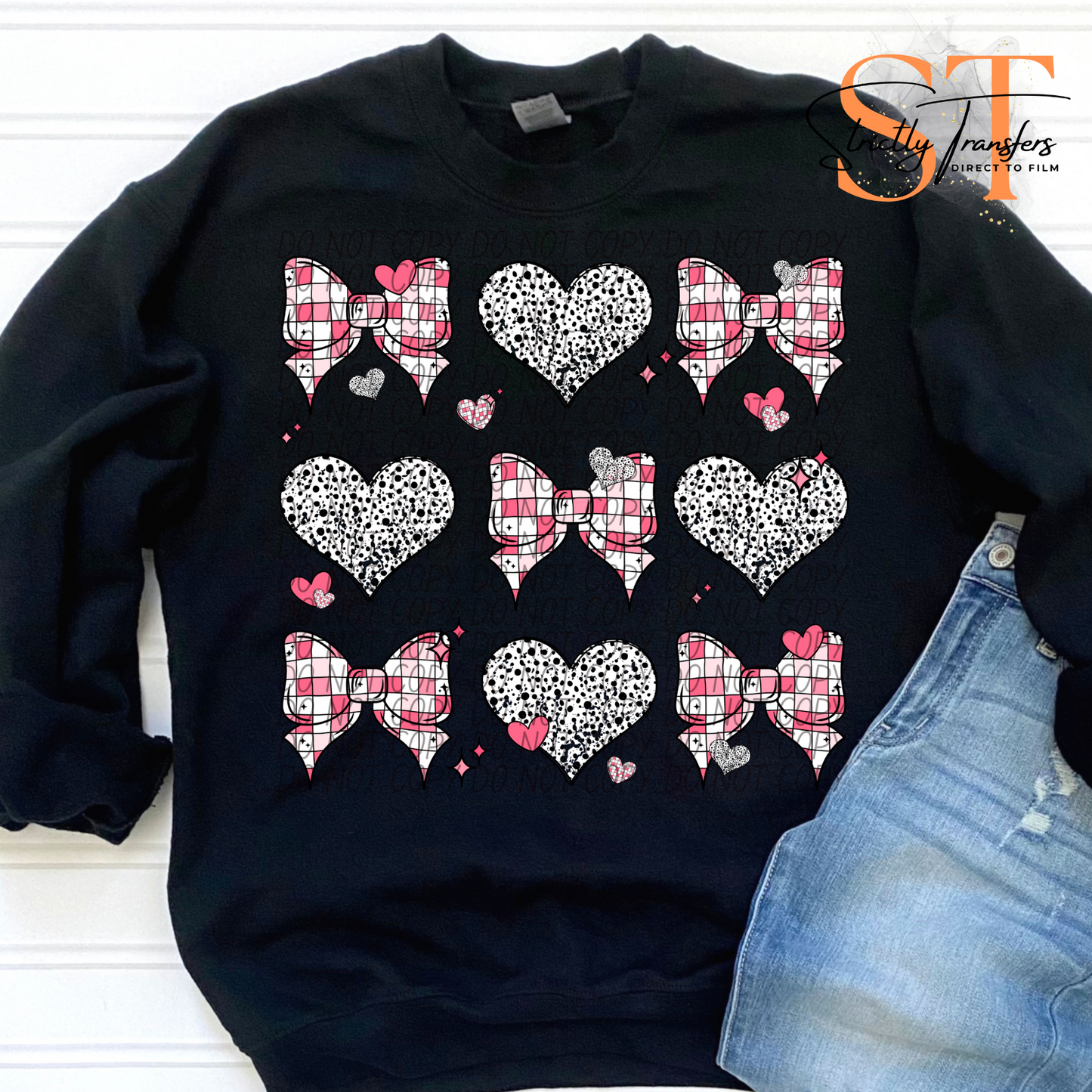 Hearts and Bows Direct to Film Transfers