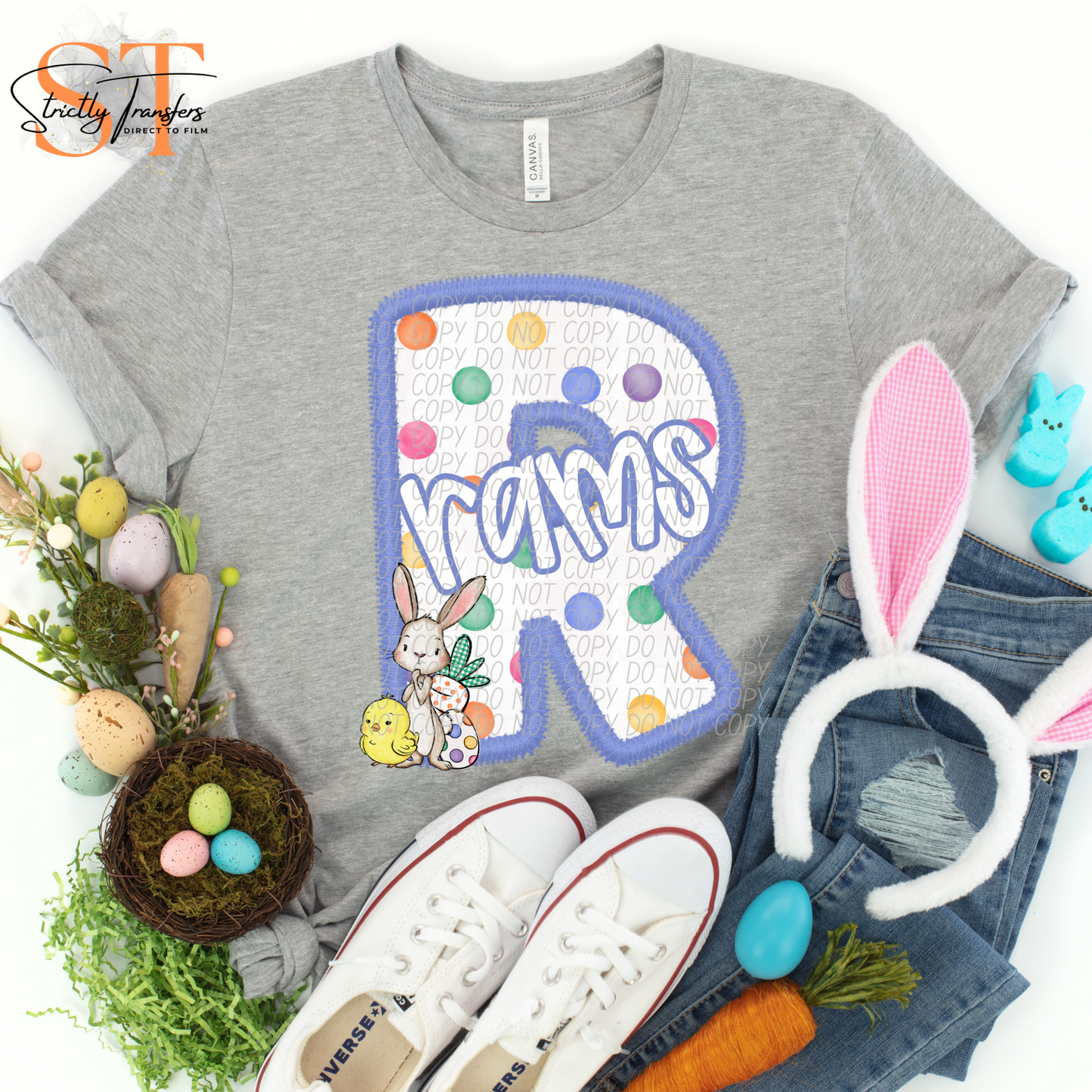 Rams Easter Direct to Film Transfers