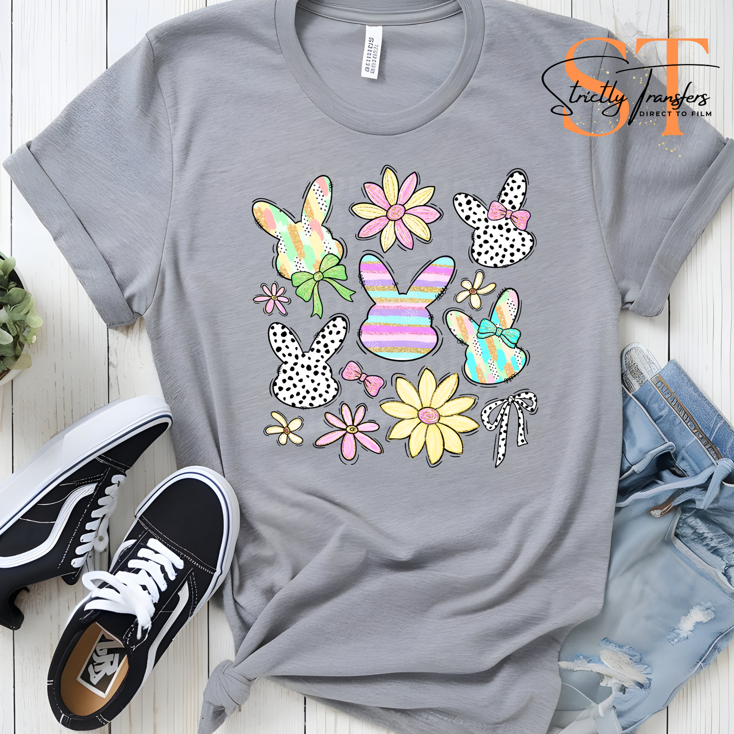 Easter Coquette Collage Direct to Film Transfers